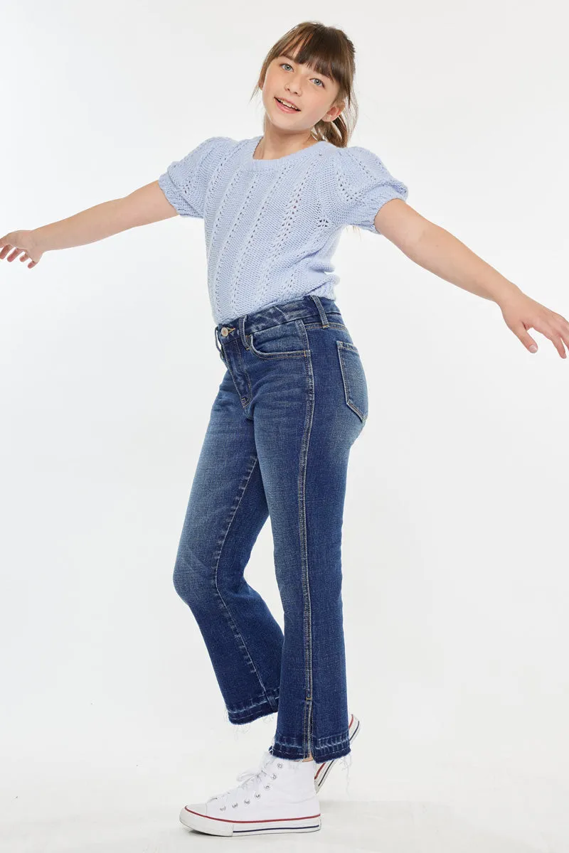 Liza High Rise Kids Cropped Flare