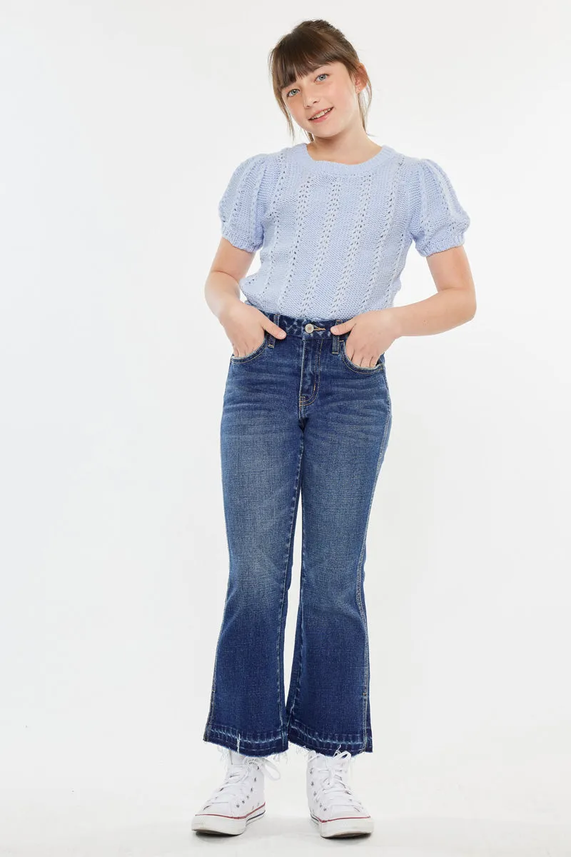 Liza High Rise Kids Cropped Flare