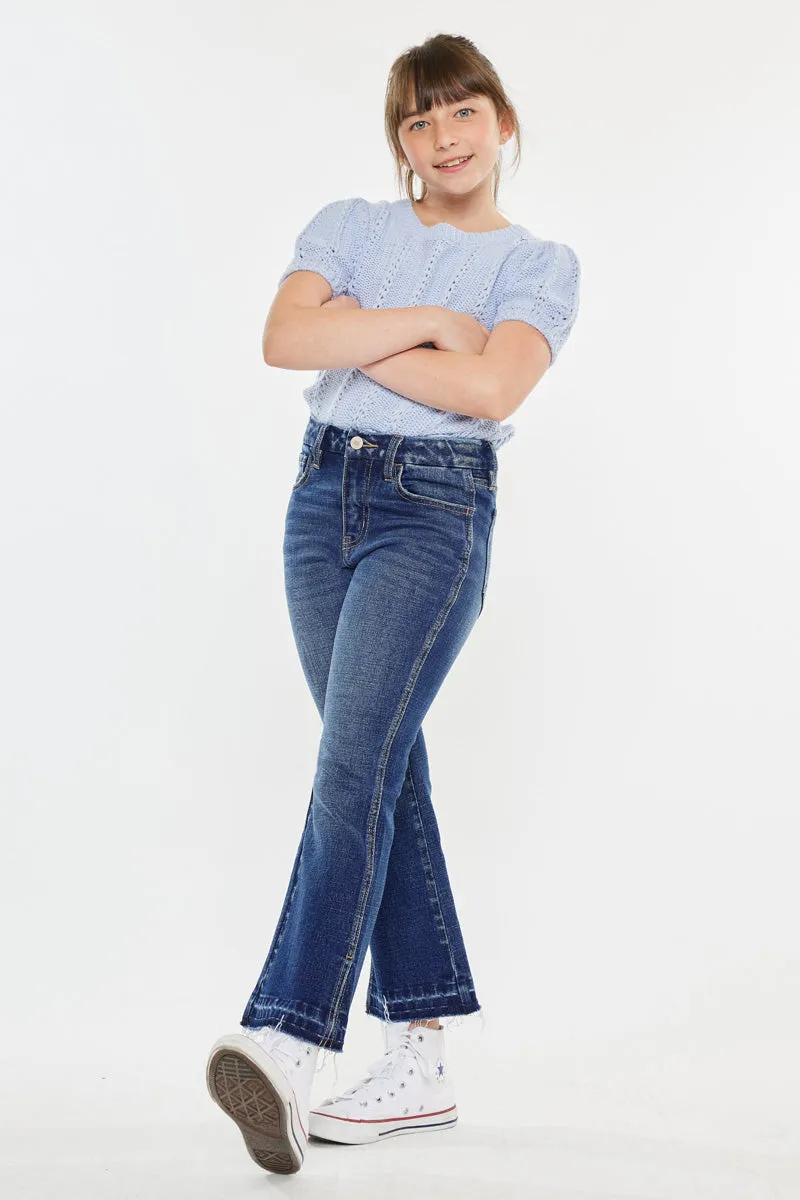 Liza High Rise Kids Cropped Flare