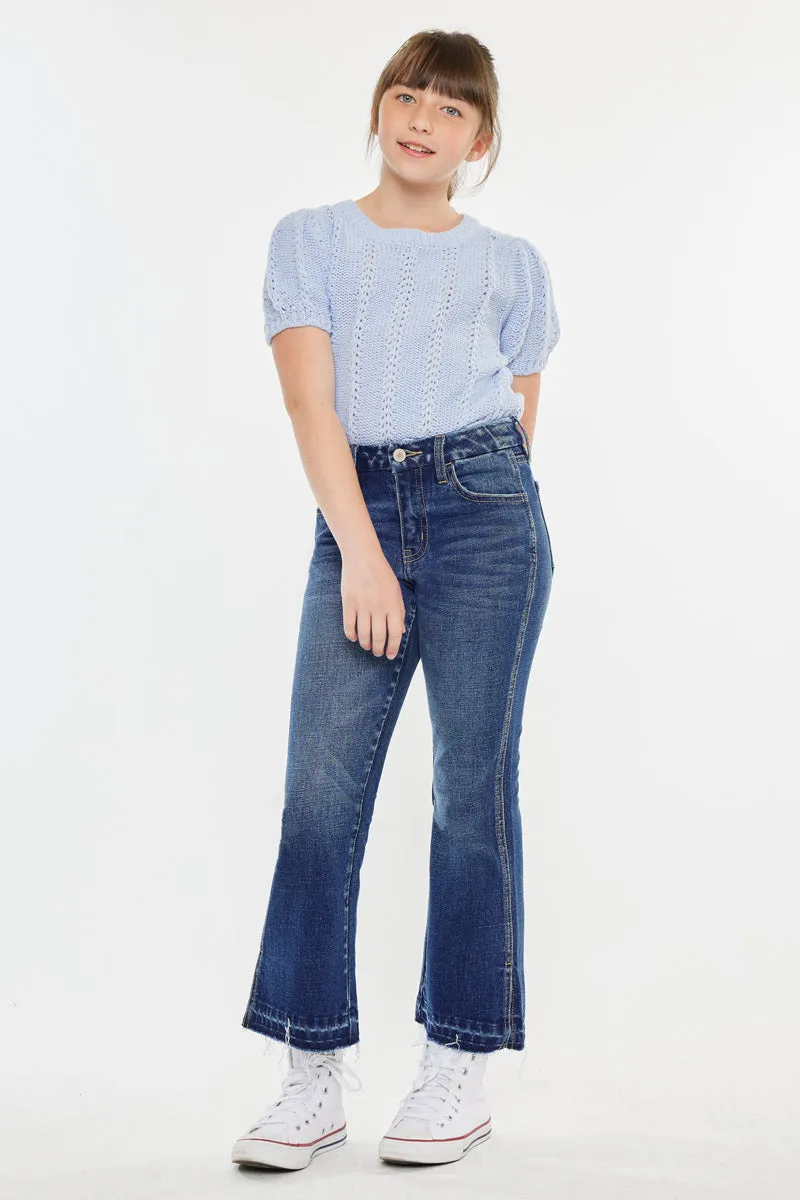 Liza High Rise Kids Cropped Flare