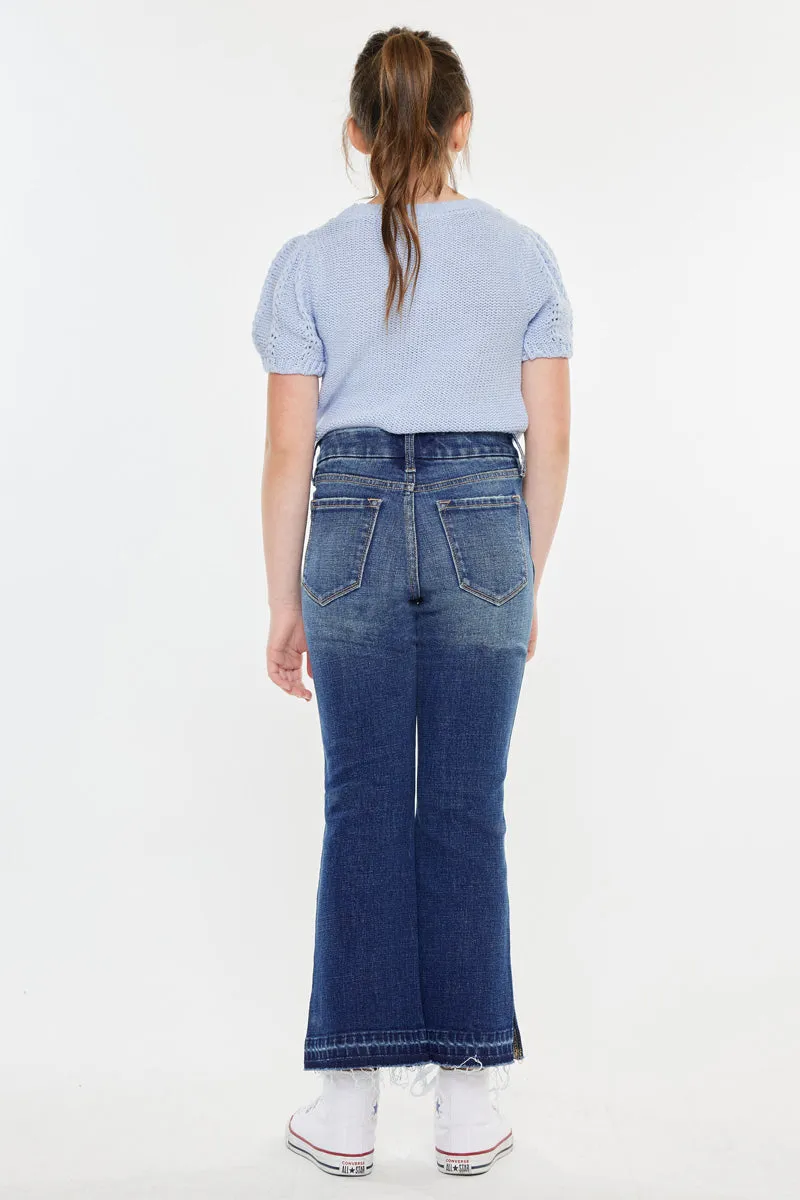 Liza High Rise Kids Cropped Flare