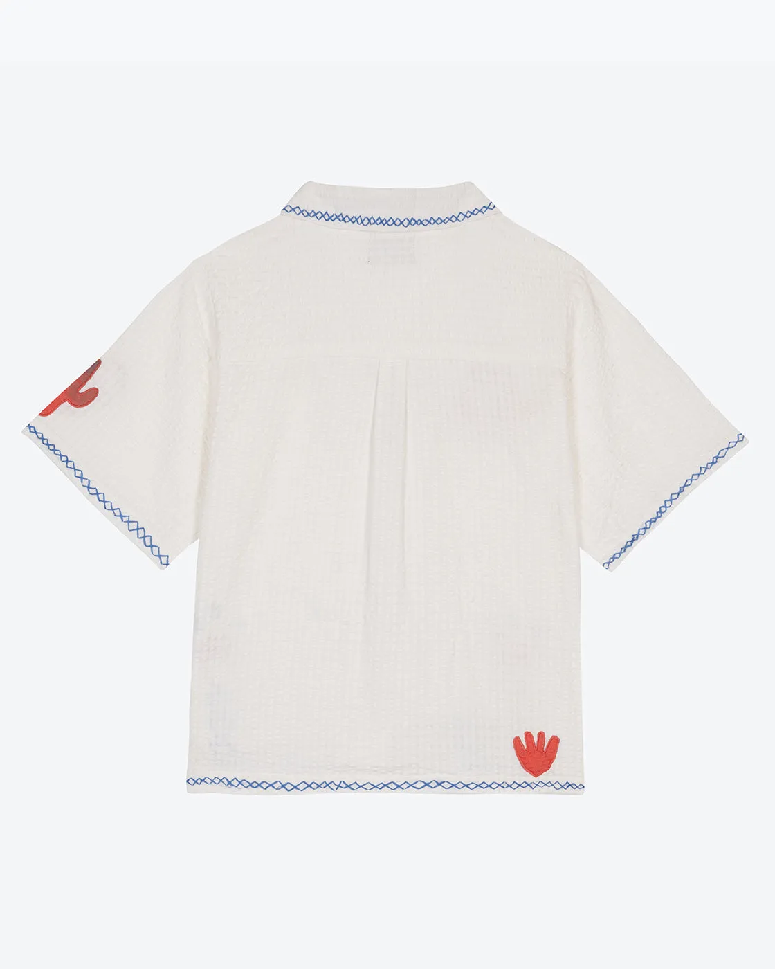 Lowie White Applique Etta Shirt