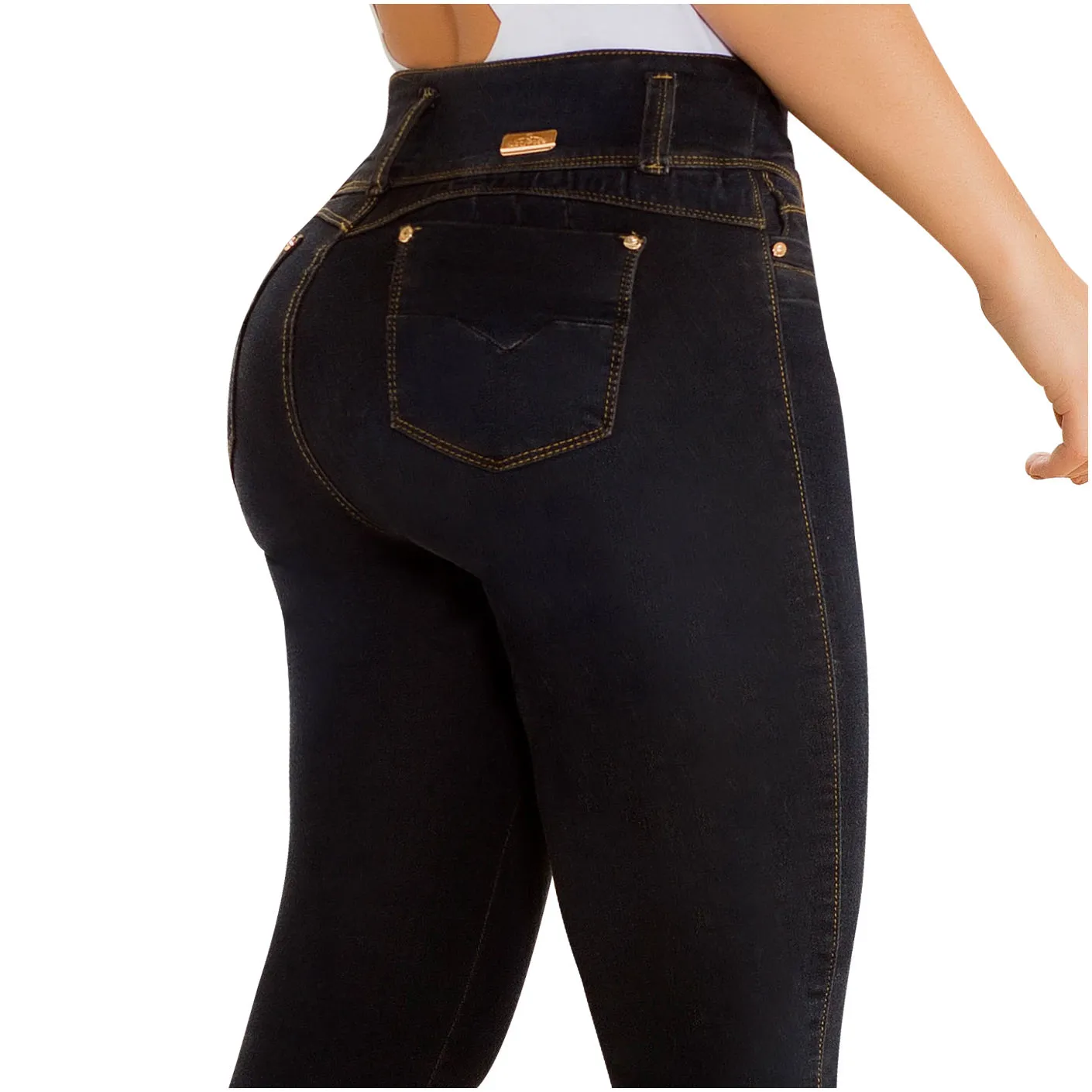 LT.Rose CS3B02 Colombian Mid-rise Butt Lifter Skinny Jeans