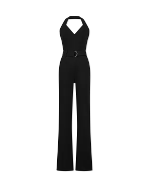 Manhattan Halter Denim Jumpsuit