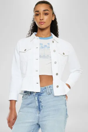 Marilou Peplum Denim Jacket