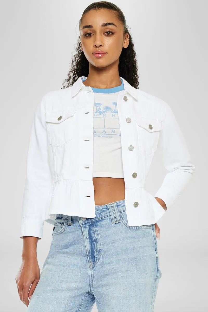 Marilou Peplum Denim Jacket