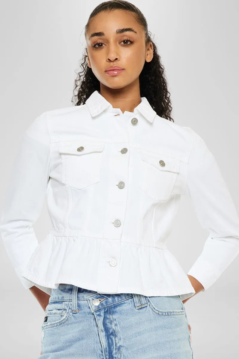 Marilou Peplum Denim Jacket