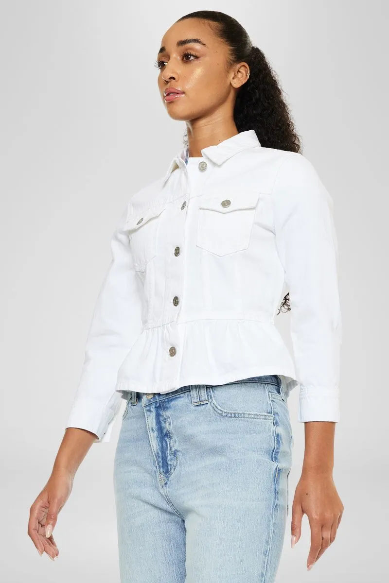 Marilou Peplum Denim Jacket