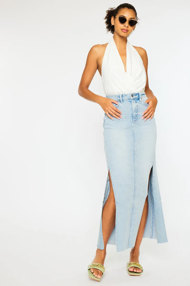 Melinda  Maxi Denim Skirt