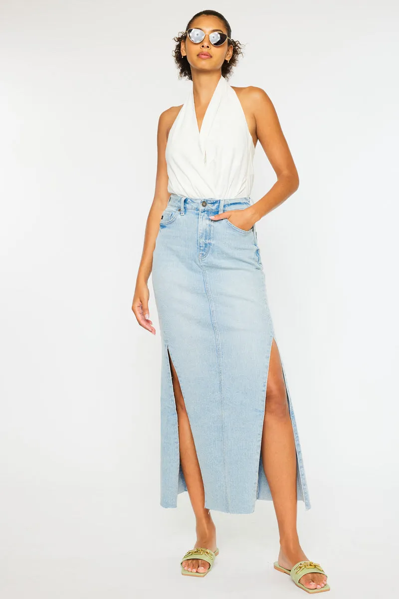 Melinda  Maxi Denim Skirt
