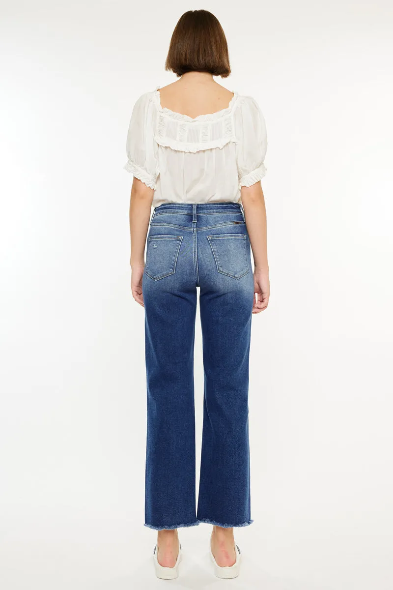 Mollie Essentials High Rise 90's Criss Cross Jeans