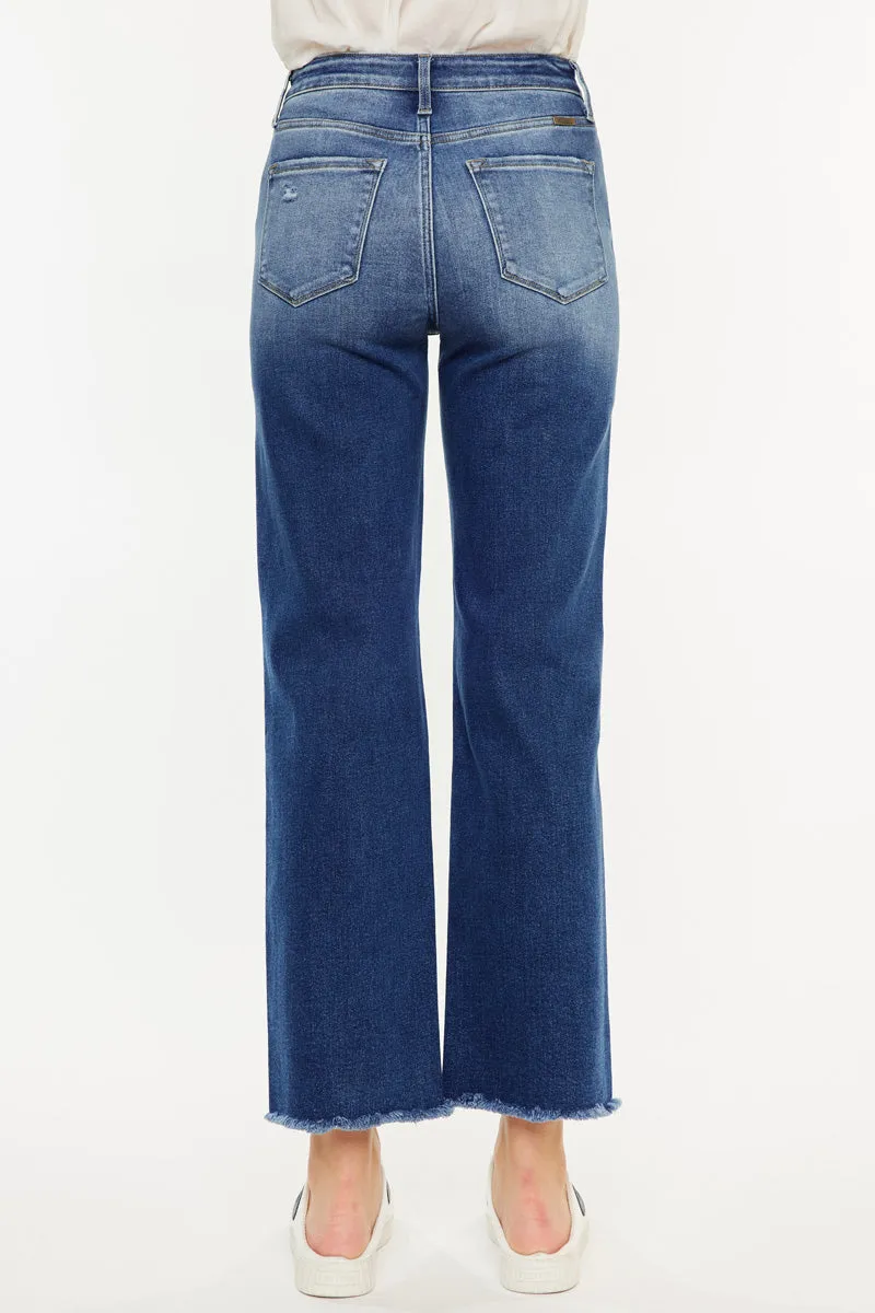Mollie Essentials High Rise 90's Criss Cross Jeans
