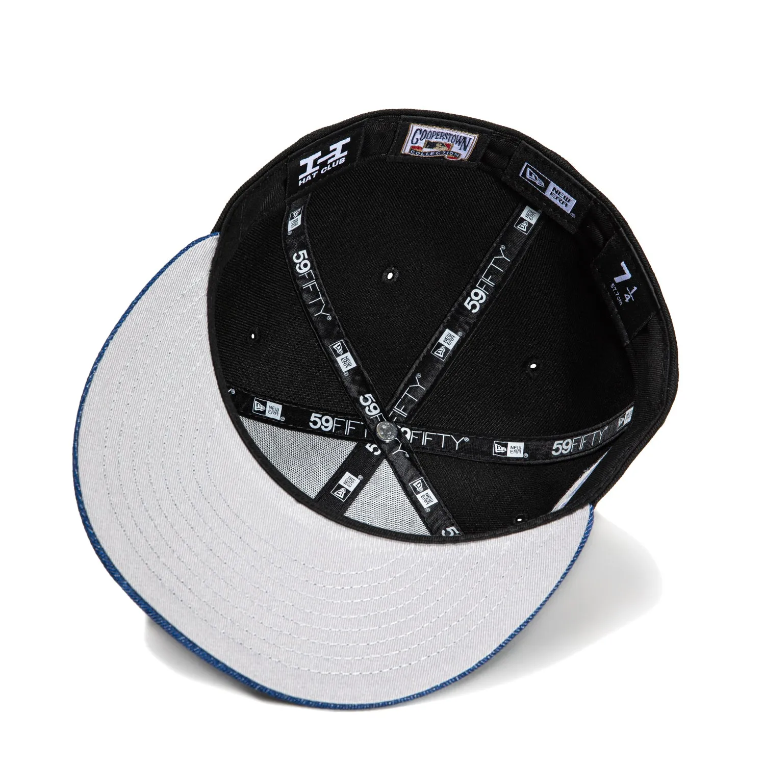 New Era 59Fifty Denim Pack Houston Astros 35th Anniversary Patch Hat - Black. Denim Royal