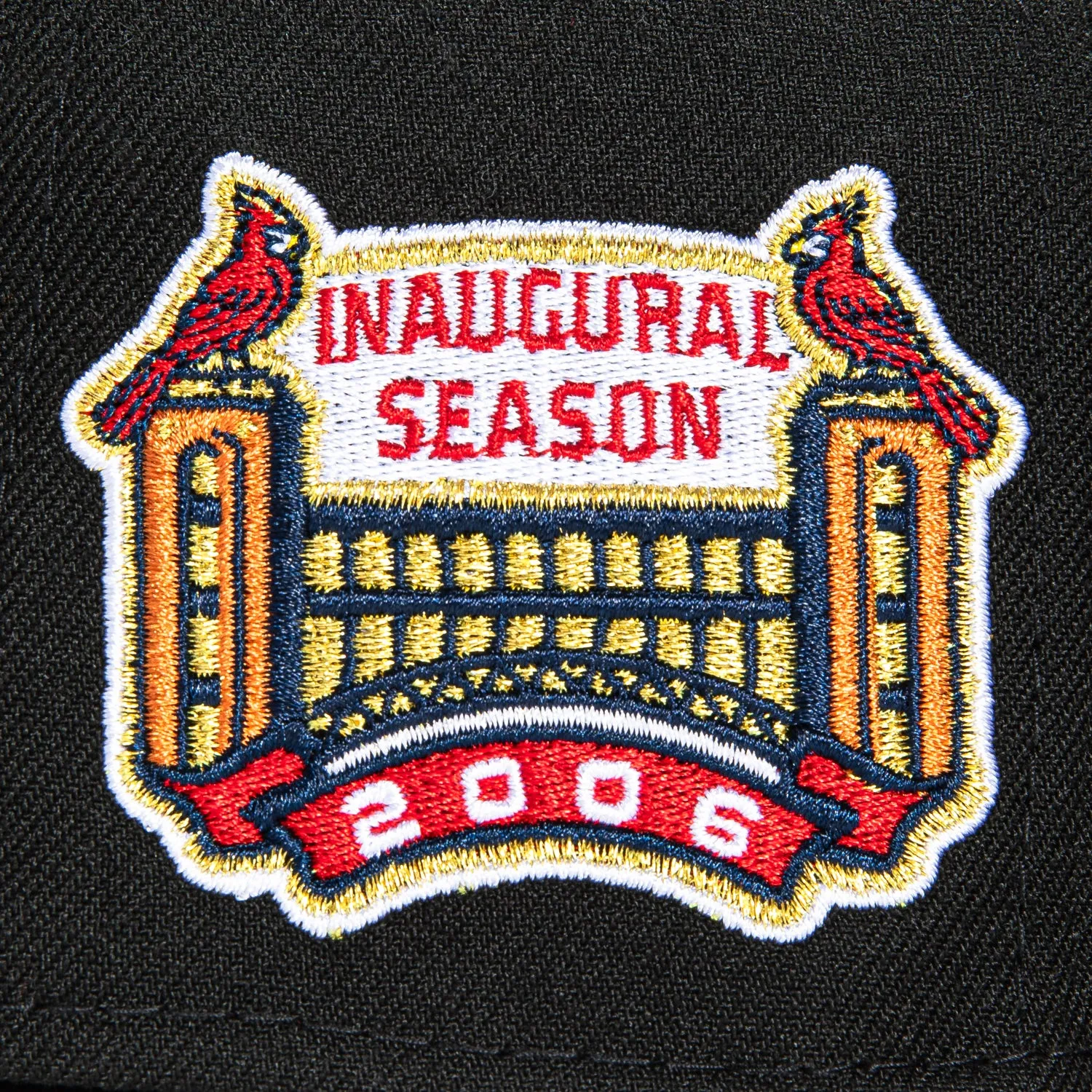 New Era 59Fifty Denim Pack St Louis Cardinals Inaugural Season Patch Hat - Black. Denim Cardinal