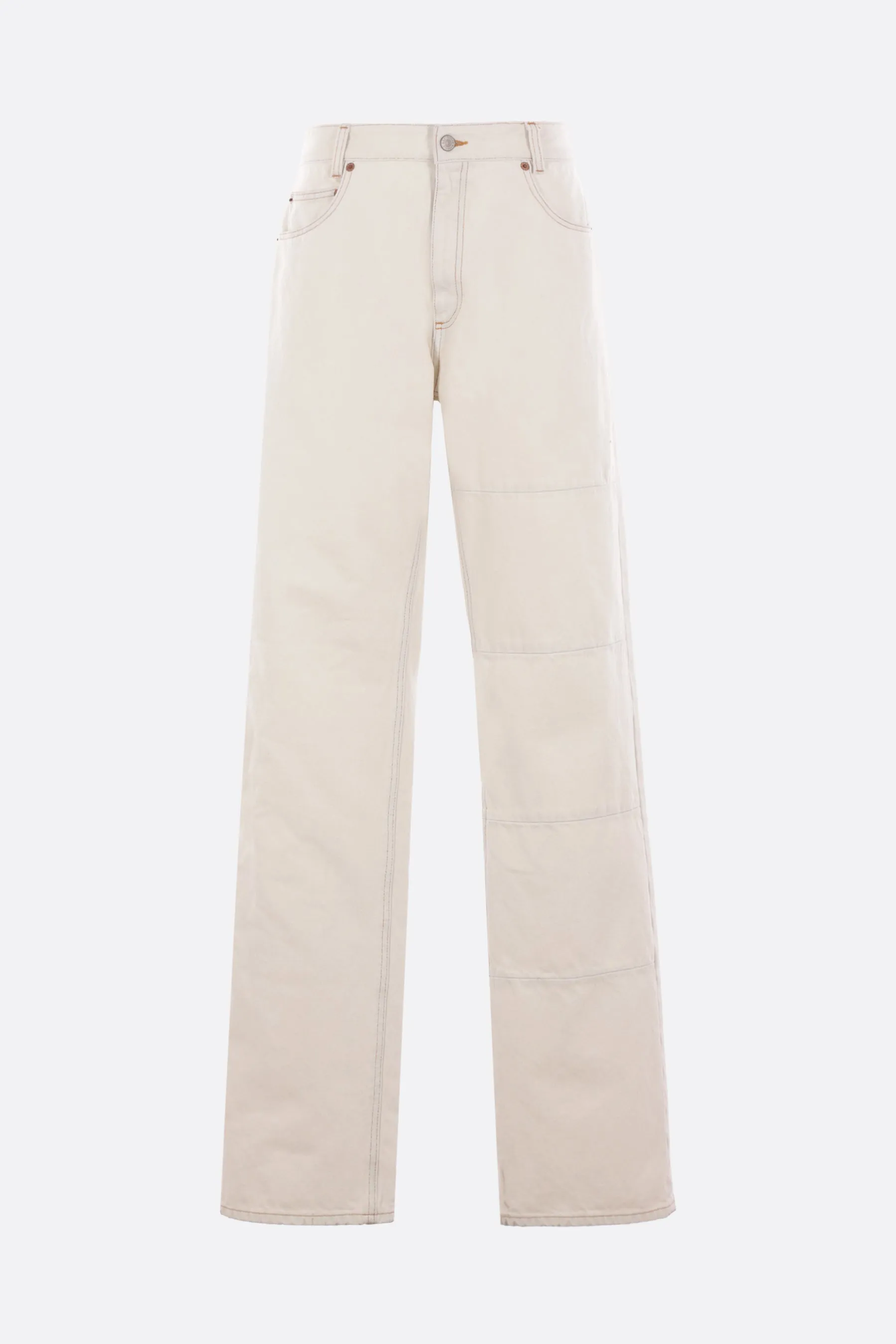 patchwork jeans in denim
