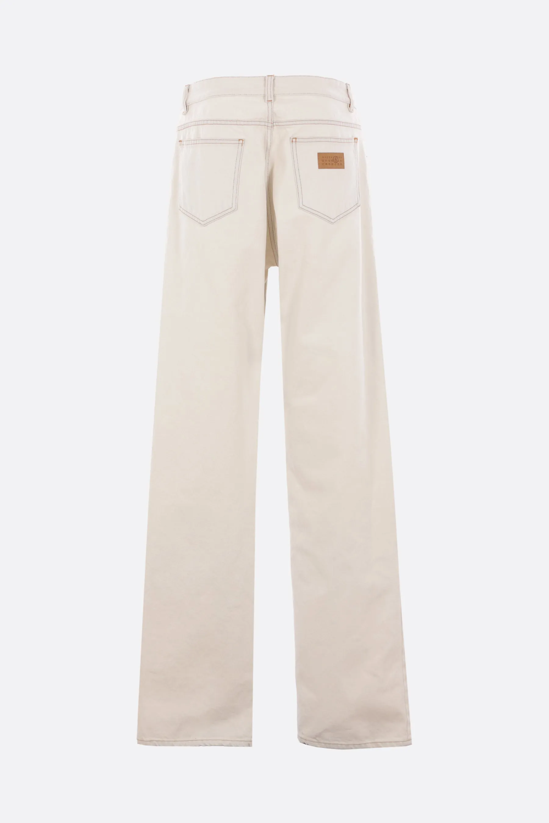 patchwork jeans in denim