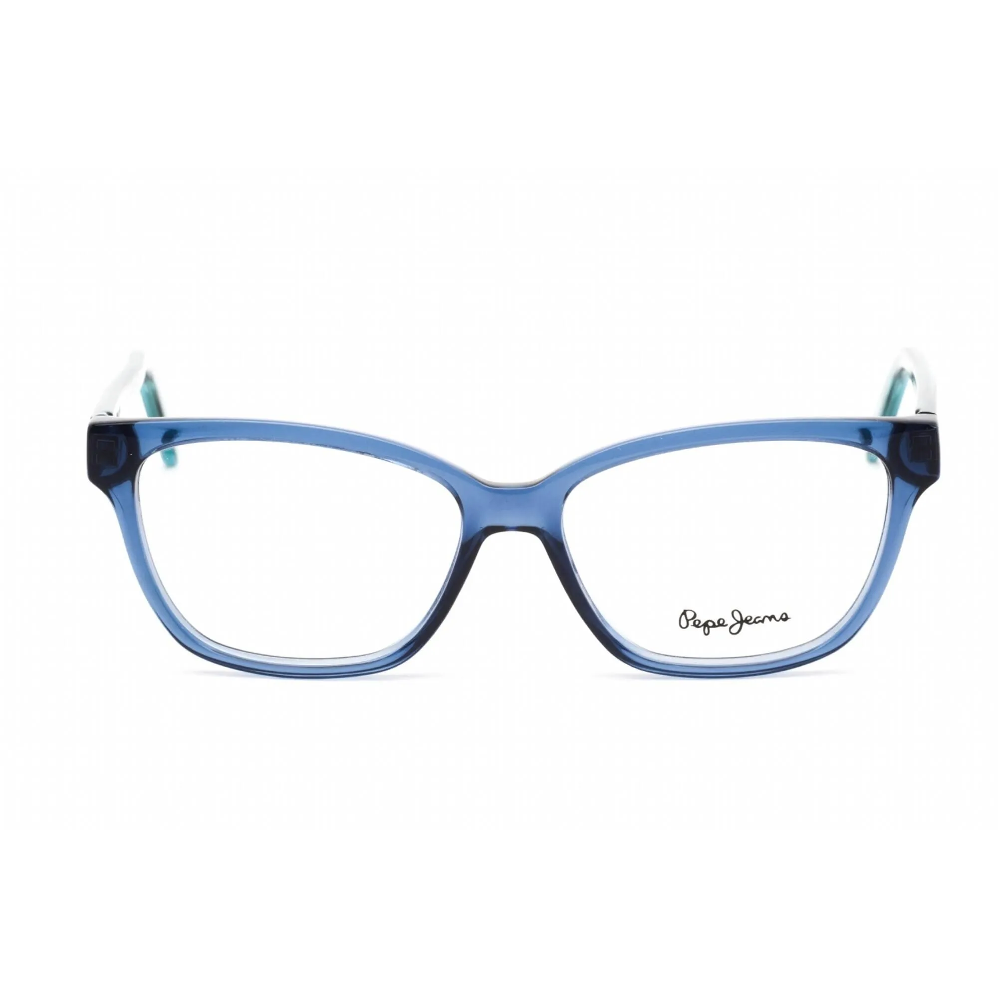 Pepe Jeans Women's Eyeglasses - Clear Lens Blue Plastic Rectangular Frame | PJ3424 C5