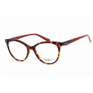 Pepe Jeans Women's Eyeglasses - Clear Lens Tortoise Plastic Cat Eye Frame | PJ3398 C2