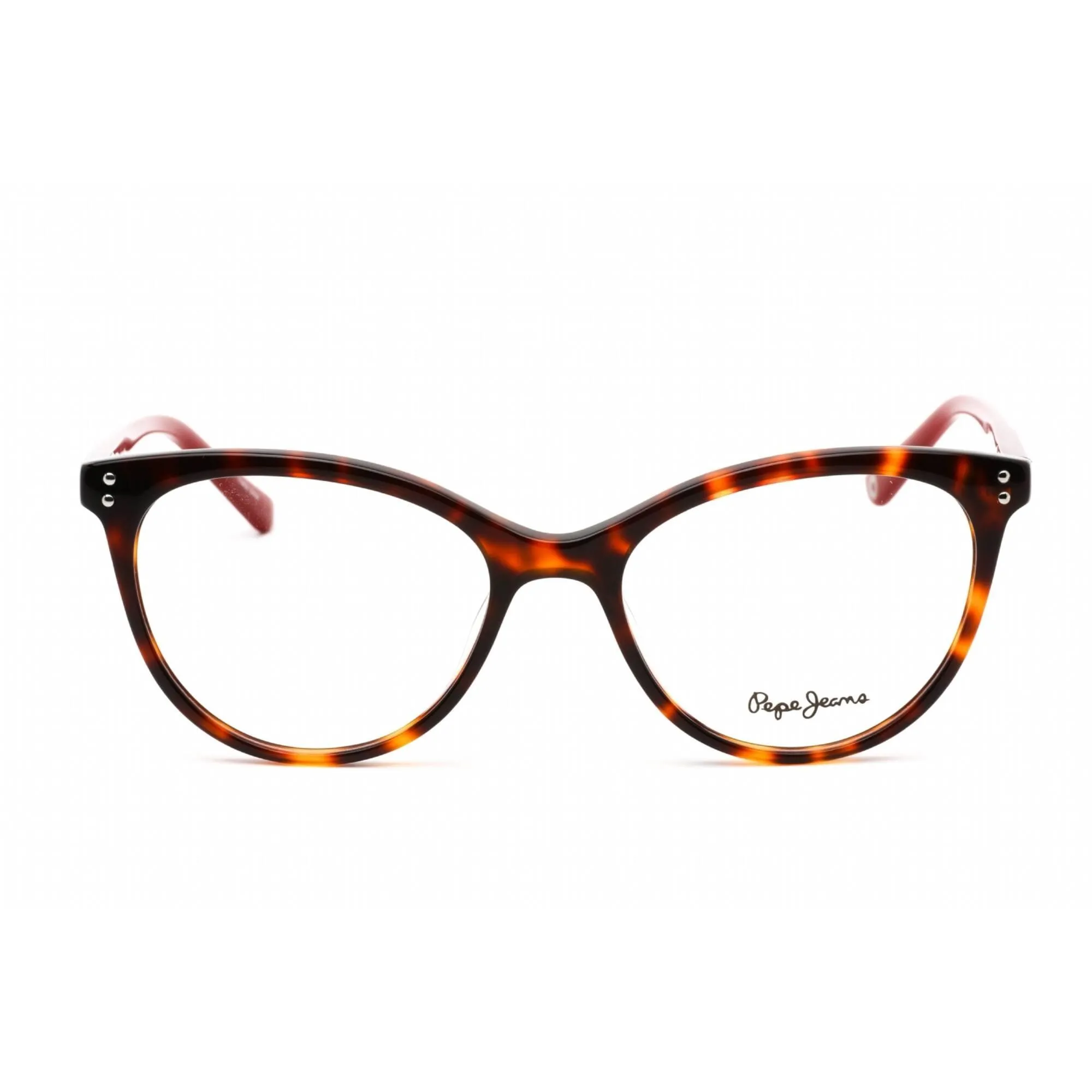 Pepe Jeans Women's Eyeglasses - Clear Lens Tortoise Plastic Cat Eye Frame | PJ3398 C2