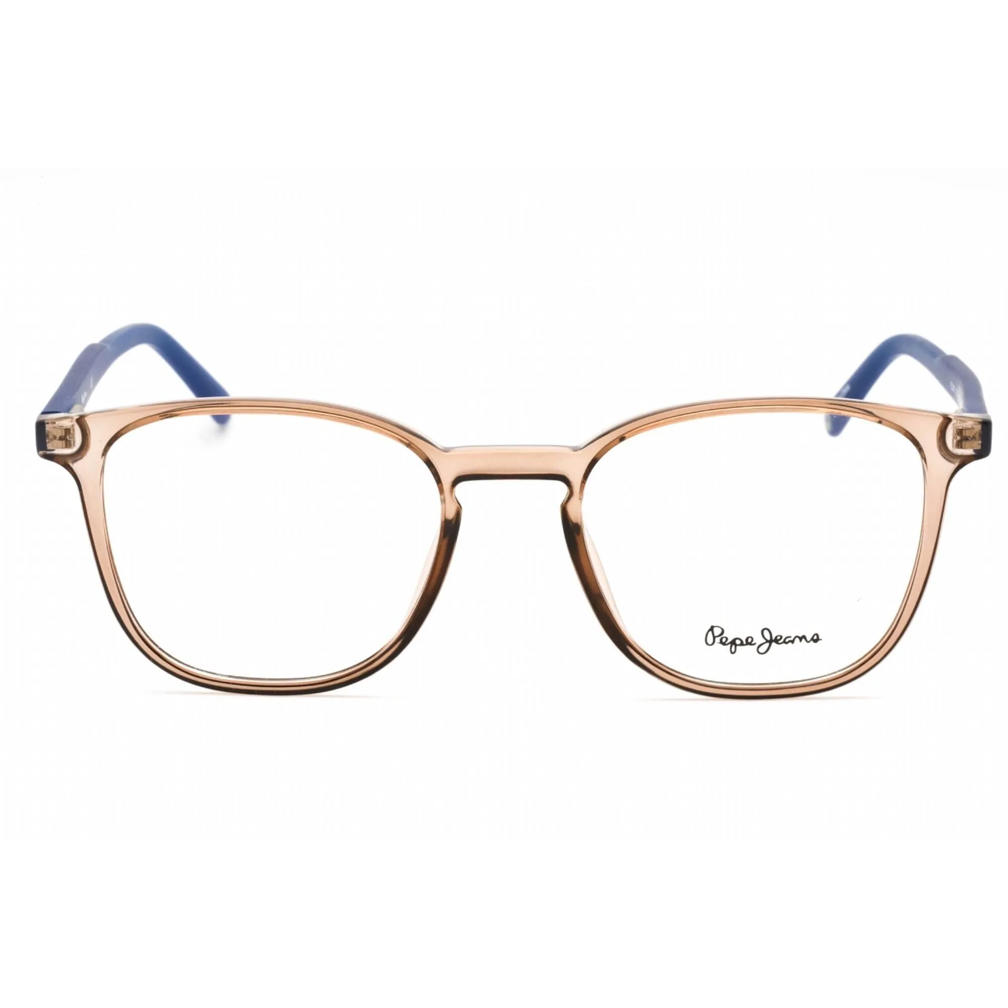 Pepe Jeans Women's Eyeglasses - Crystal Beige Plastic Rectangular Frame | PJ3447 C5