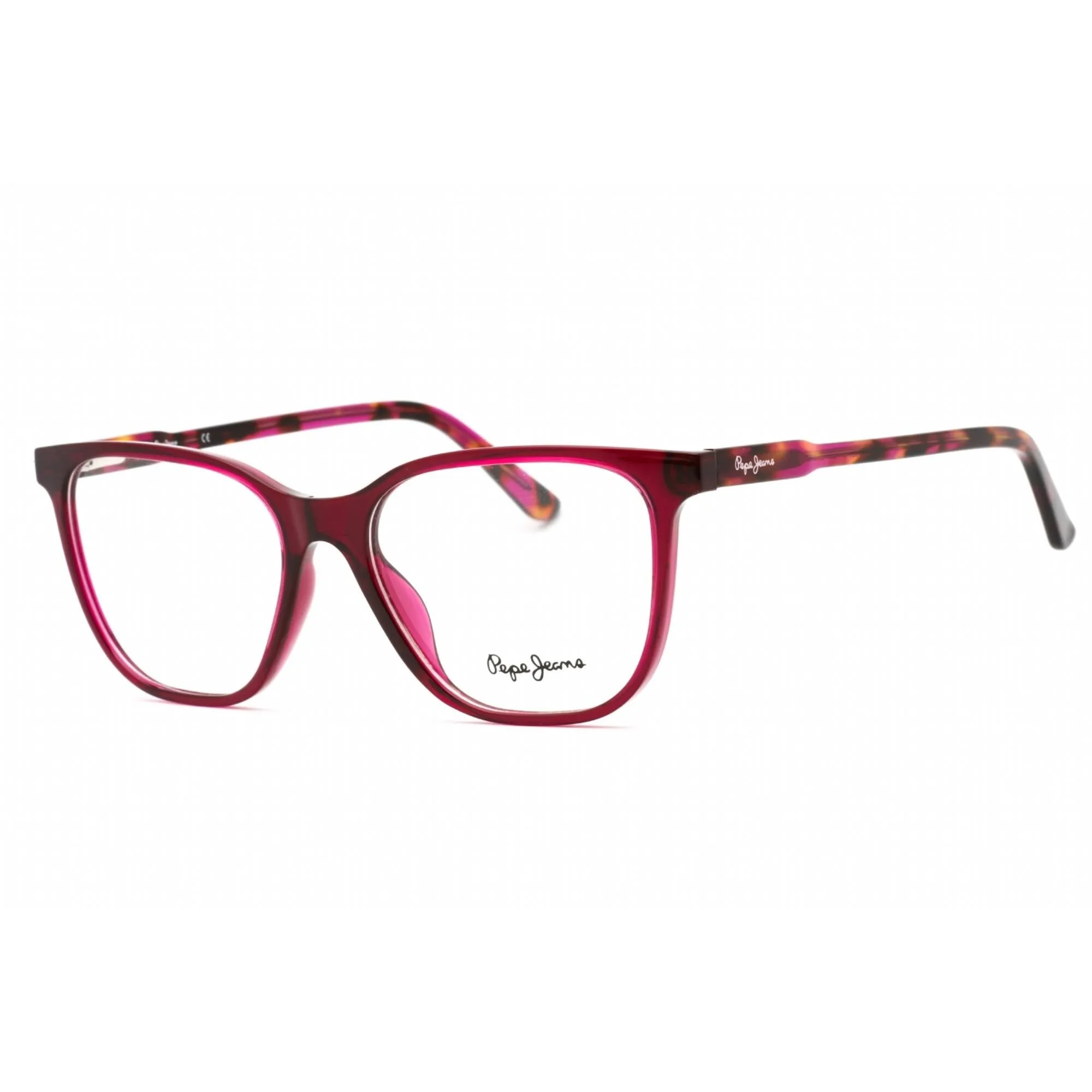 Pepe Jeans Women's Eyeglasses - Crystal Purple Plastic Square Full Rim | PJ3448 C2
