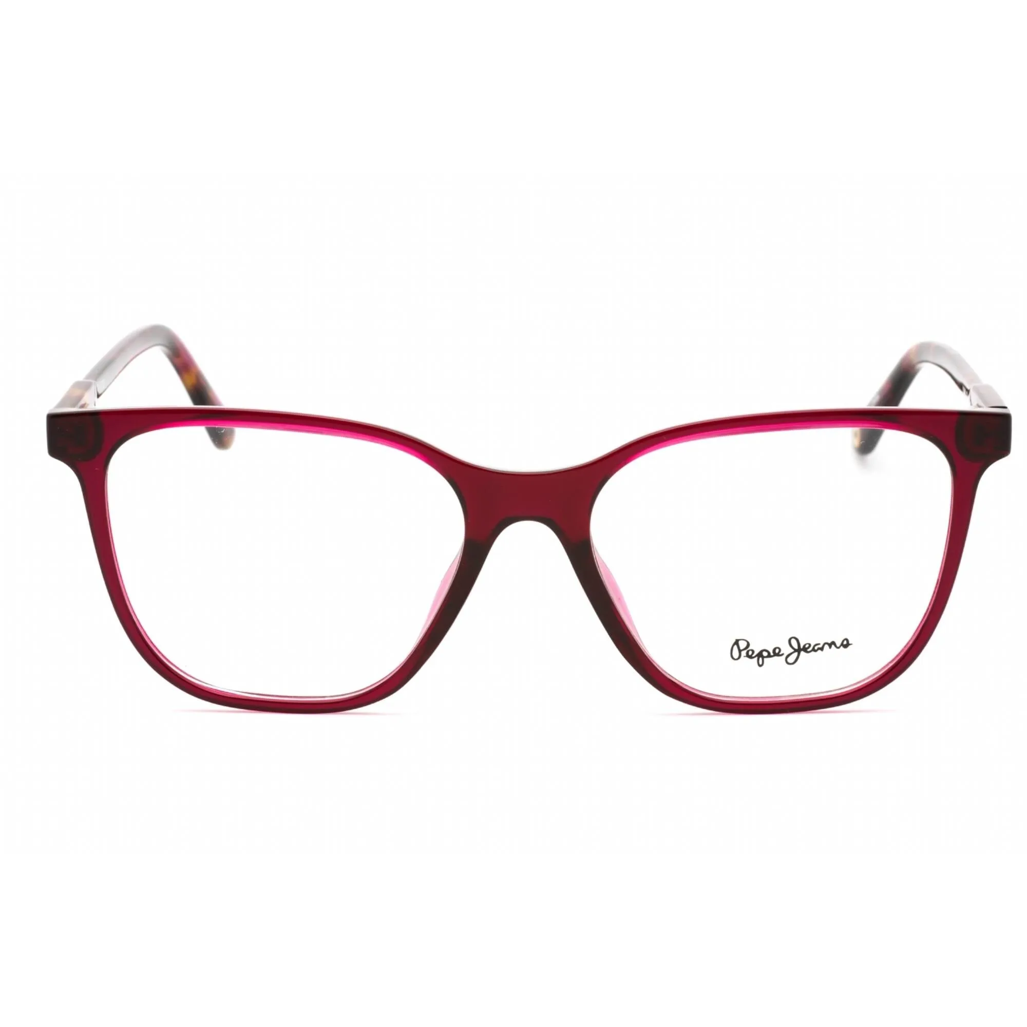 Pepe Jeans Women's Eyeglasses - Crystal Purple Plastic Square Full Rim | PJ3448 C2