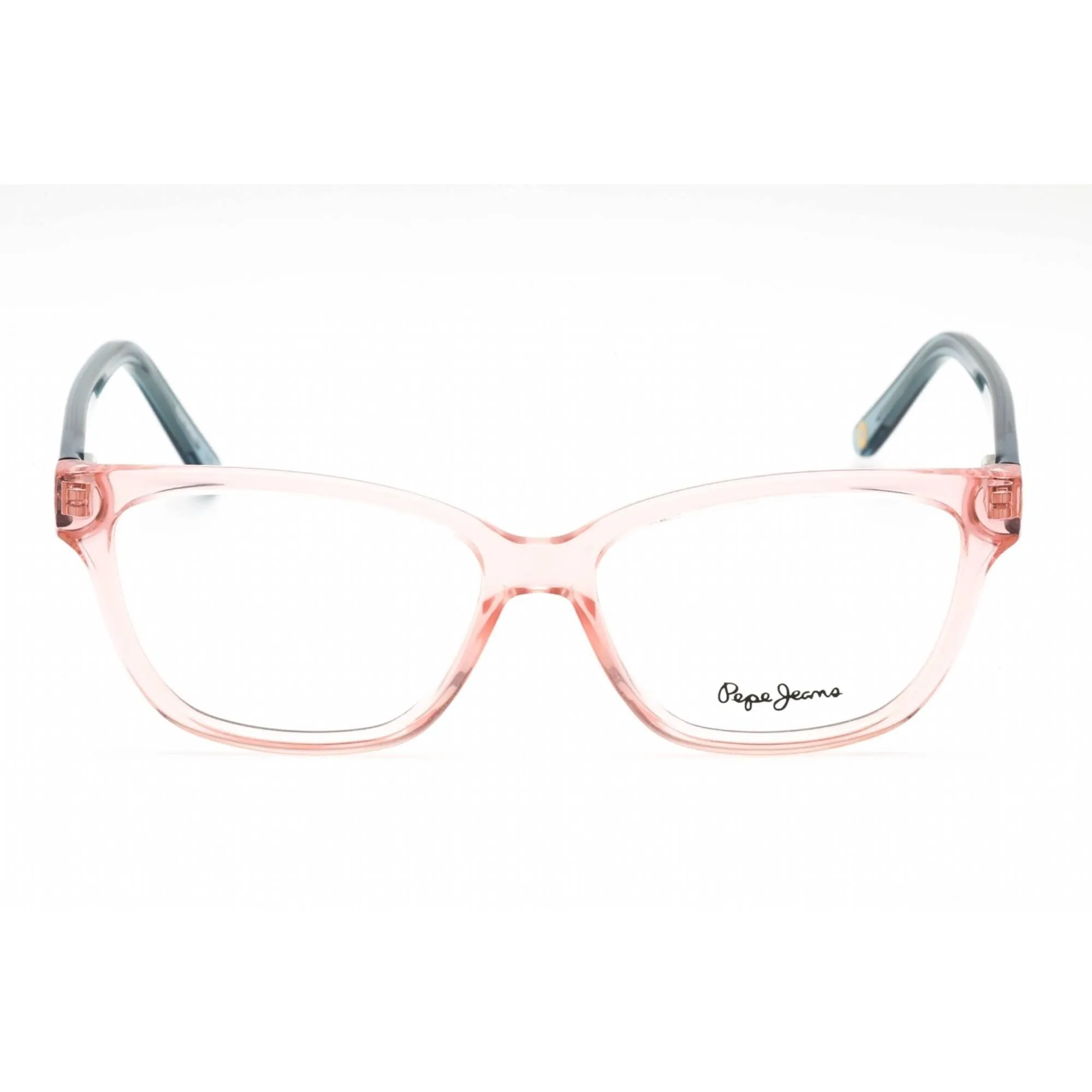 Pepe Jeans Women's Eyeglasses - Full Rim Pink Plastic Rectangular Frame | PJ3424 C4