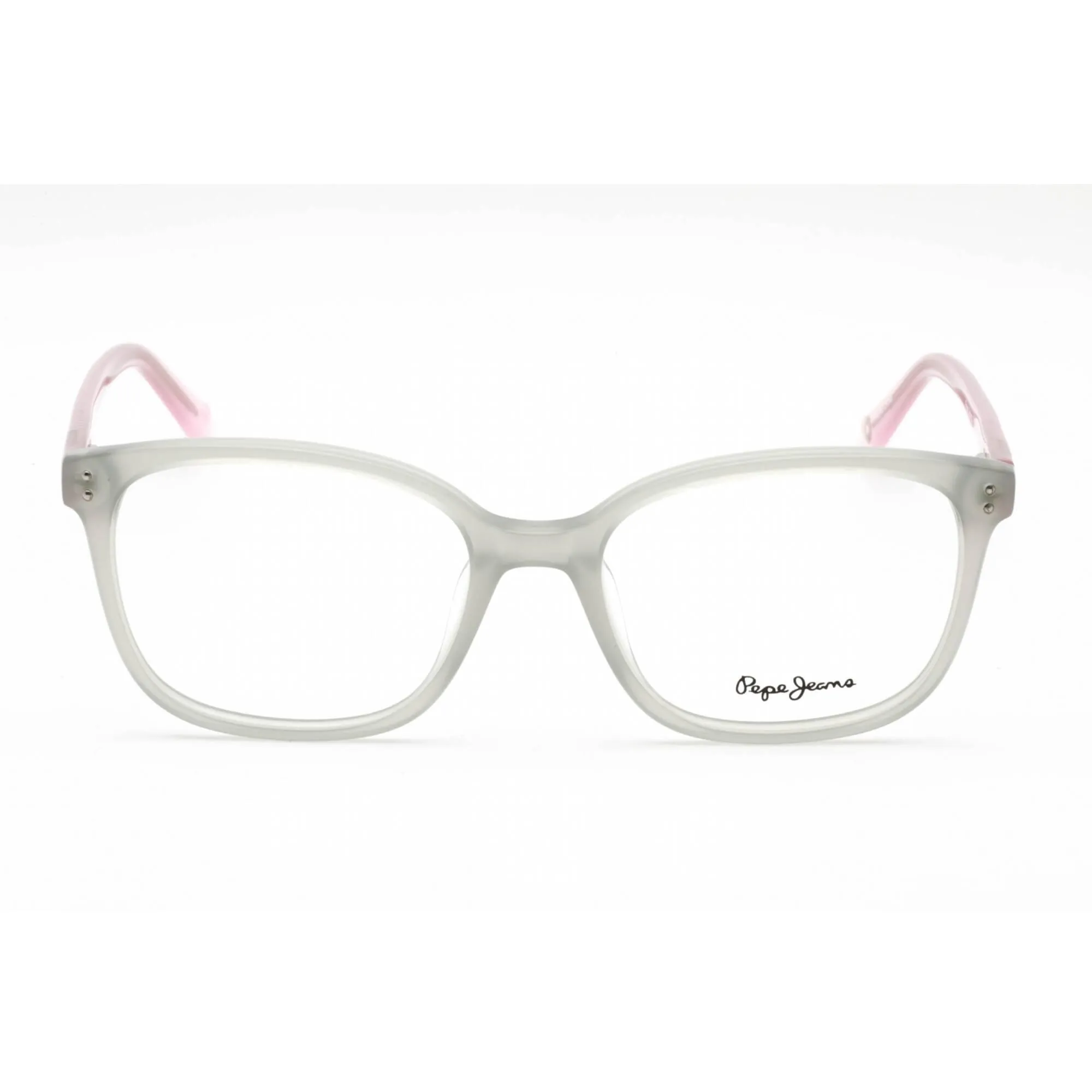 Pepe Jeans Women's Eyeglasses - Grey Plastic Rectangular Frame | PJ3415 CATALEYA C3
