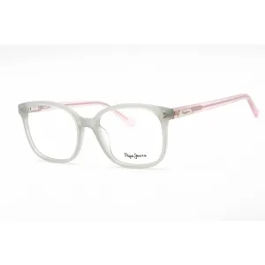 Pepe Jeans Women's Eyeglasses - Grey Plastic Rectangular Frame | PJ3415 CATALEYA C3
