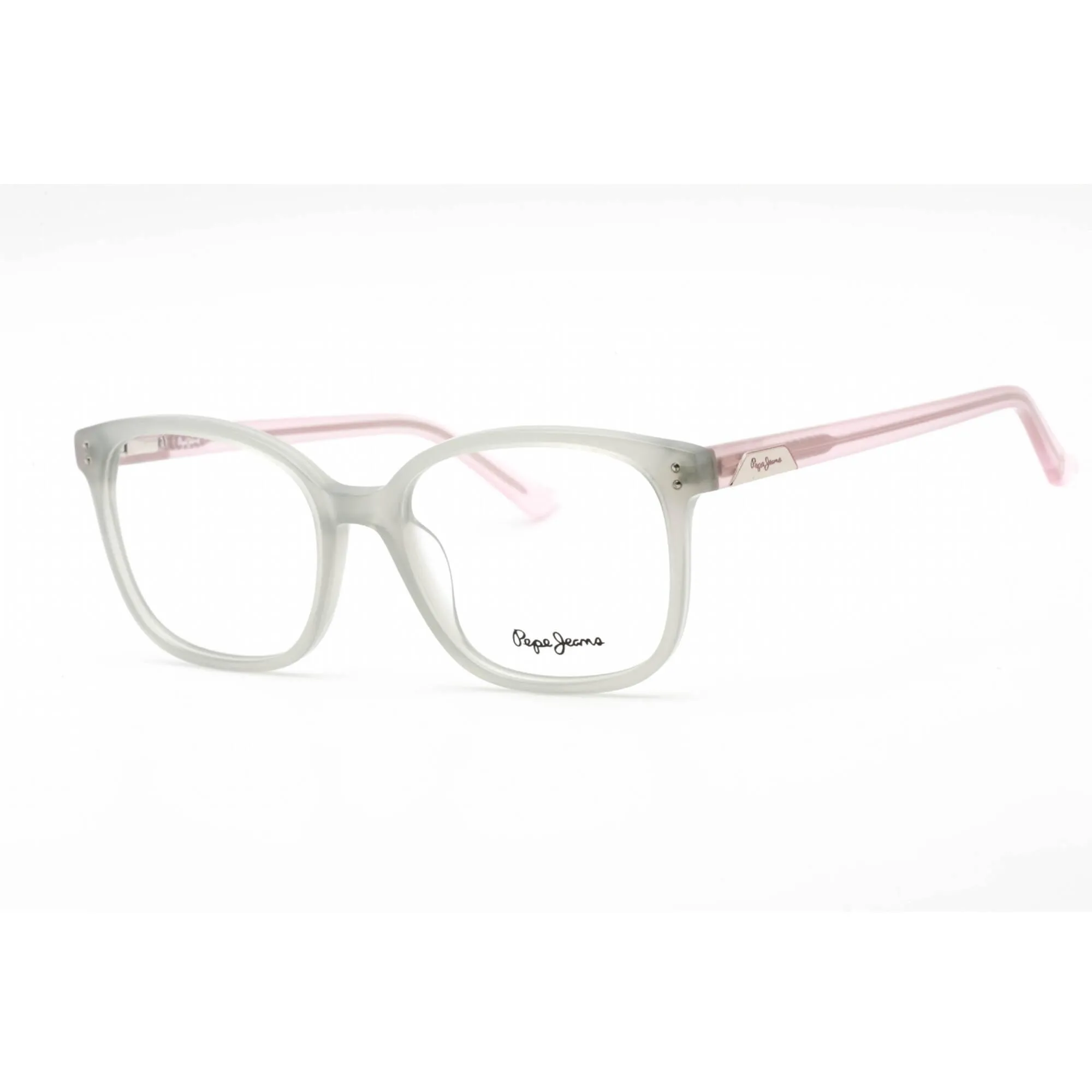 Pepe Jeans Women's Eyeglasses - Grey Plastic Rectangular Frame | PJ3415 CATALEYA C3