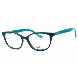 Pepe Jeans Women's Eyeglasses - Petrol Plastic Cat Eye Full Rim Frame | PJ3370 C3