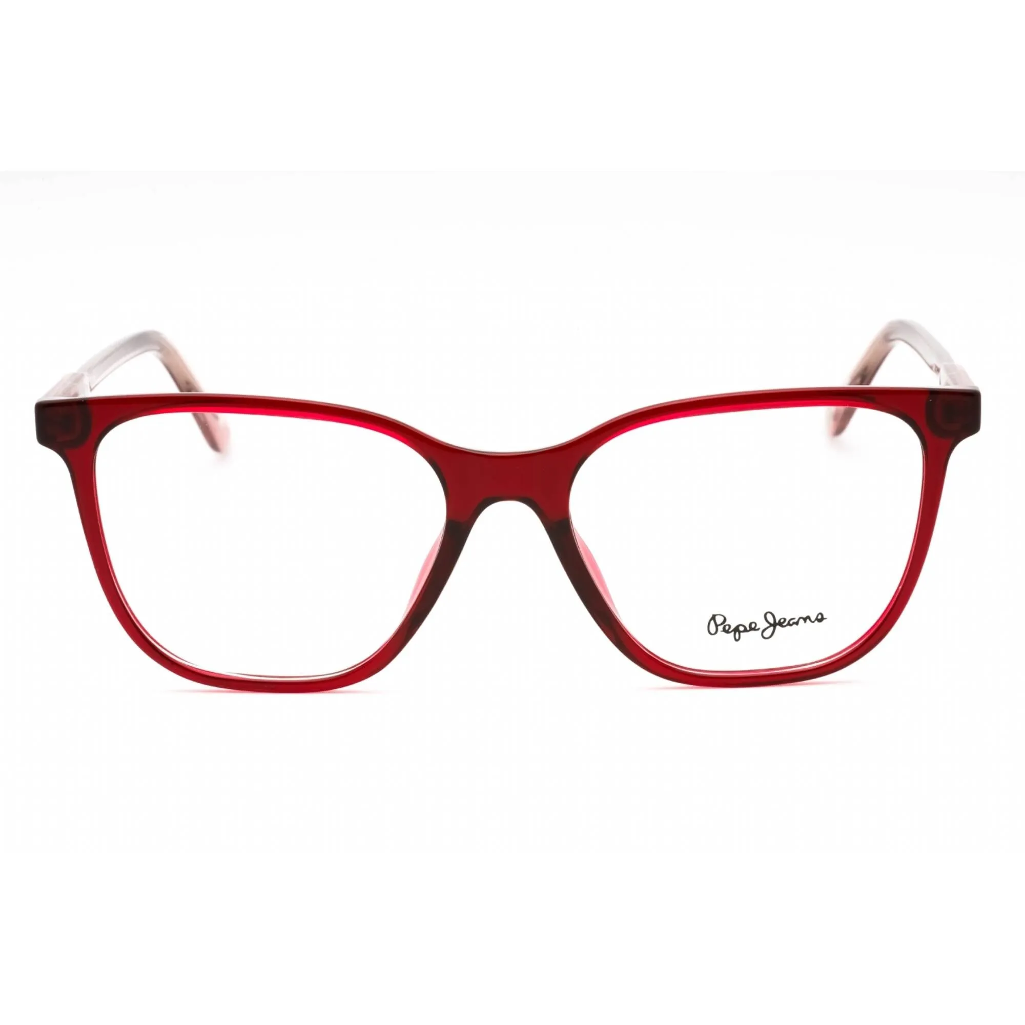 Pepe Jeans Women's Eyeglasses - Red Plastic Cat Eye Full Rim Frame | PJ3448 C4