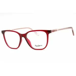 Pepe Jeans Women's Eyeglasses - Red Plastic Cat Eye Full Rim Frame | PJ3448 C4