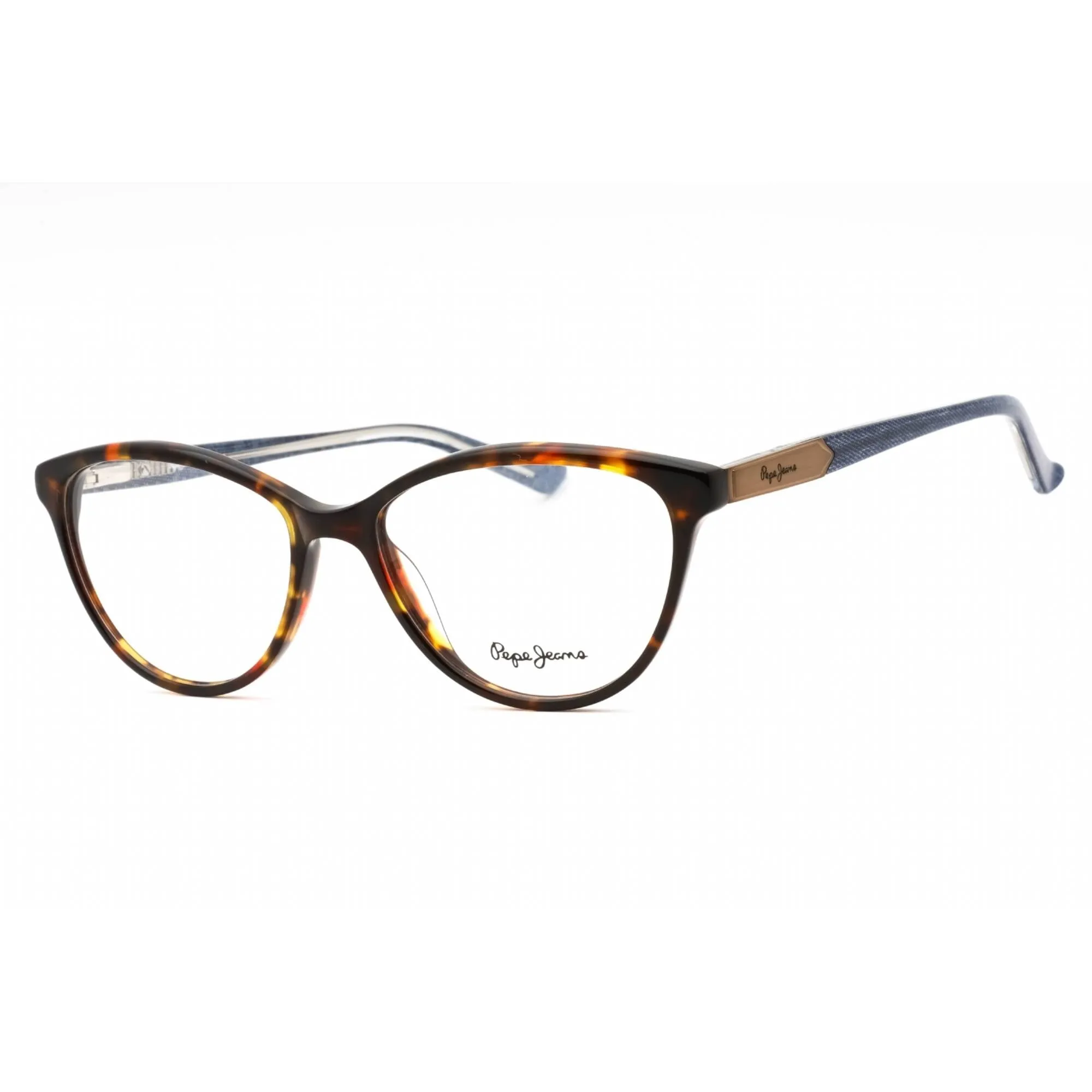 Pepe Jeans Women's Eyeglasses - Tortoise Plastic Cat Eye Full Rim Frame | PJ3190 C2