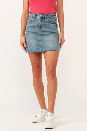 Quinn Denim Skirt In Bridgeport