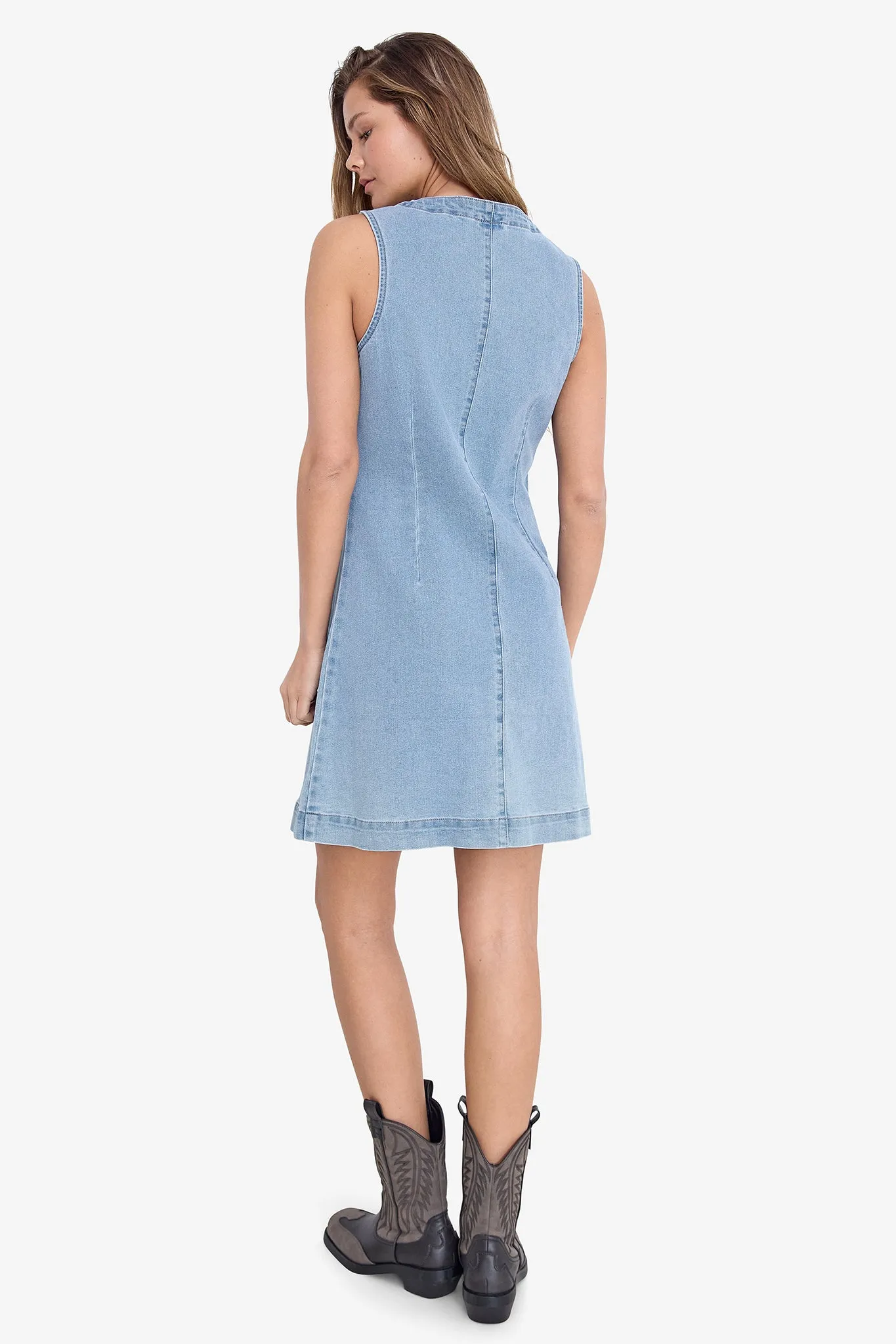 Rikka Light Blue Denim Dress