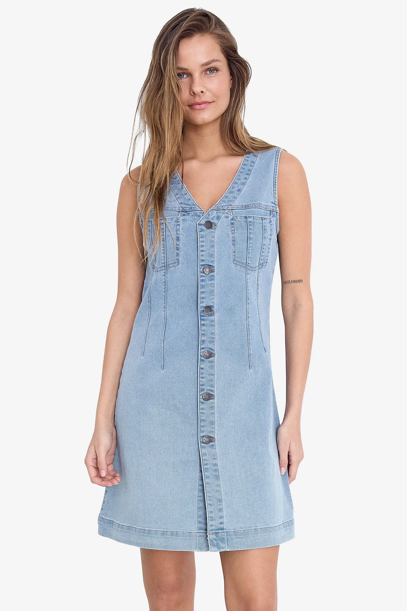 Rikka Light Blue Denim Dress