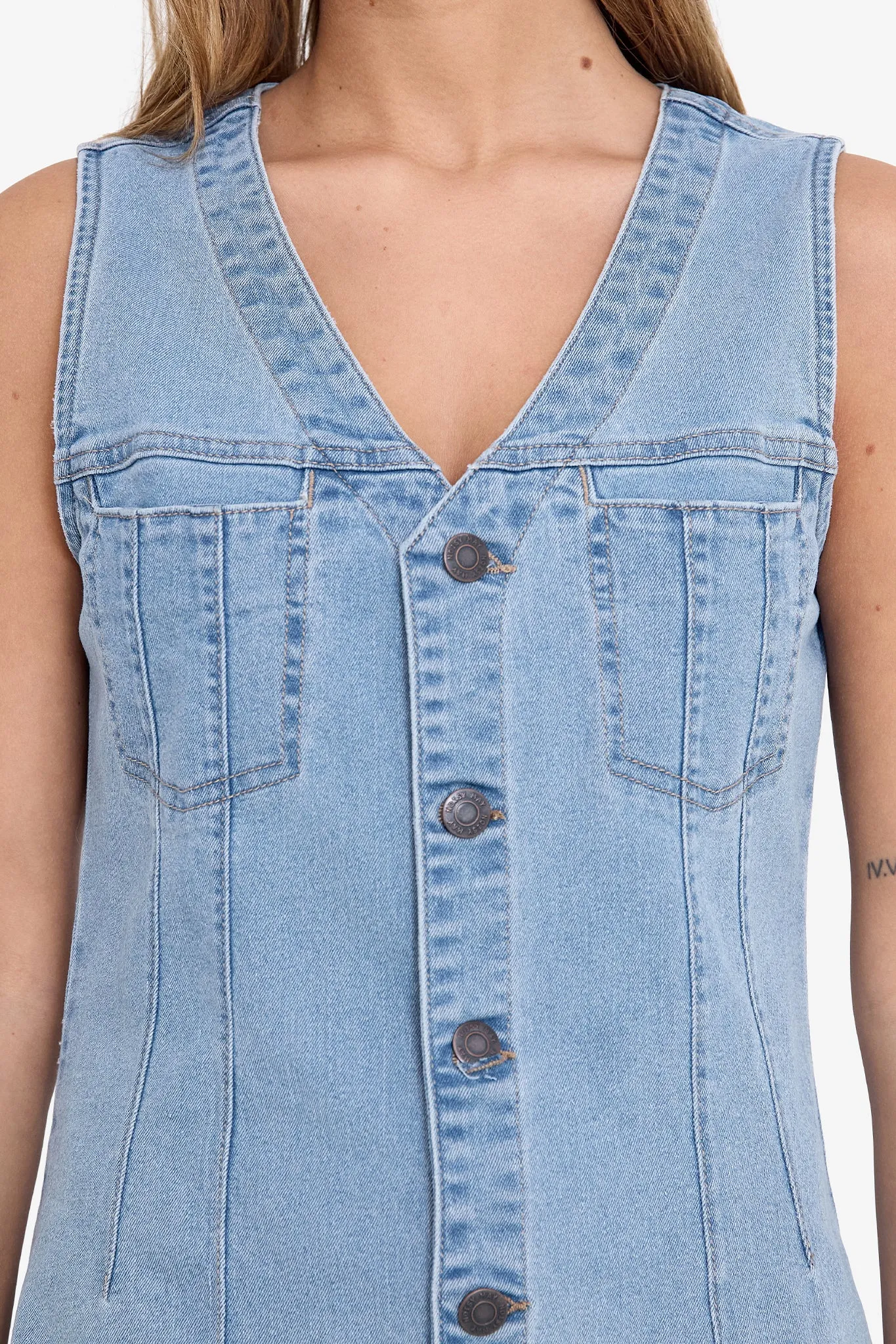 Rikka Light Blue Denim Dress
