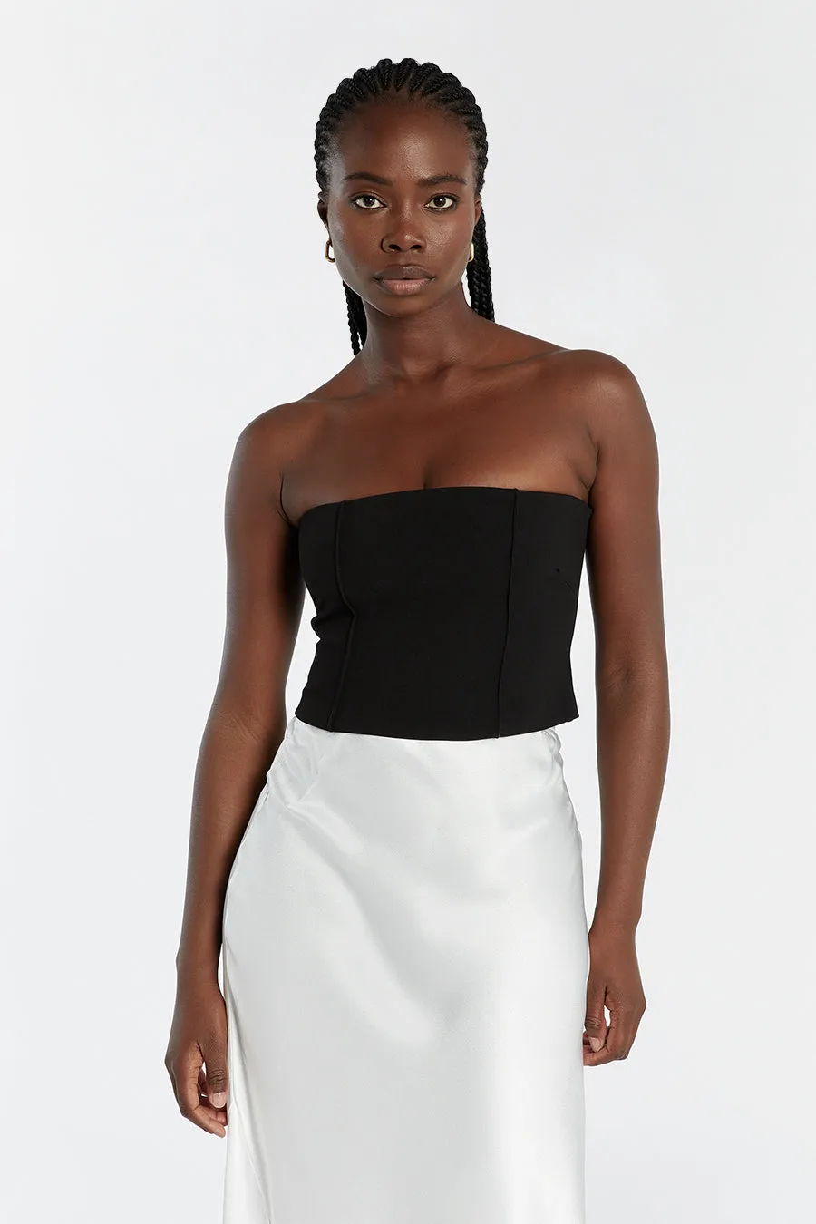 ROWAN BLACK CORSET TOP
