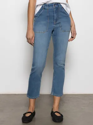 Sculpted Hayden Standard Rise Straight Crop Pants Best In Show