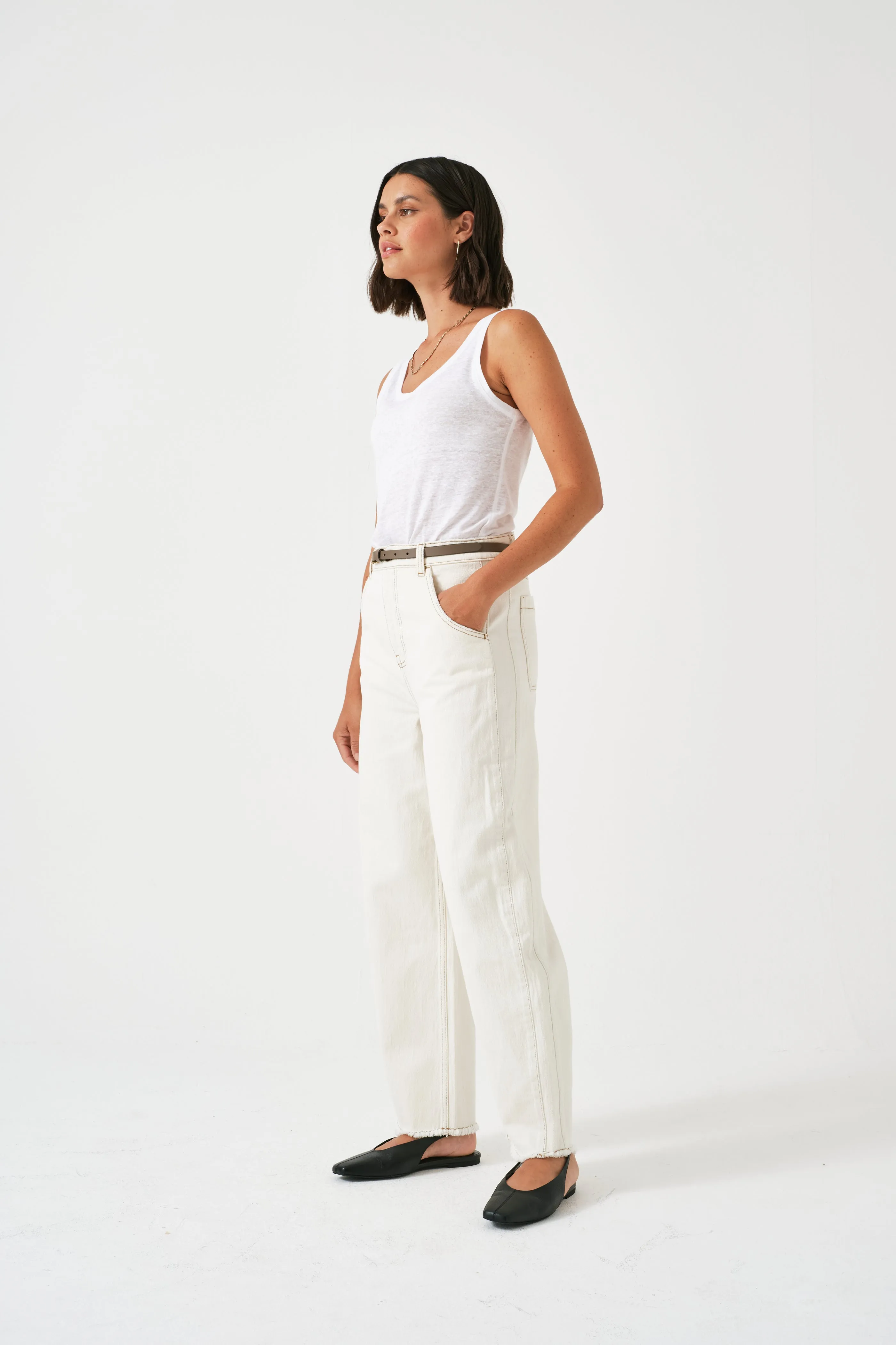 Seventy   Mochi Bo Jean in Ecru