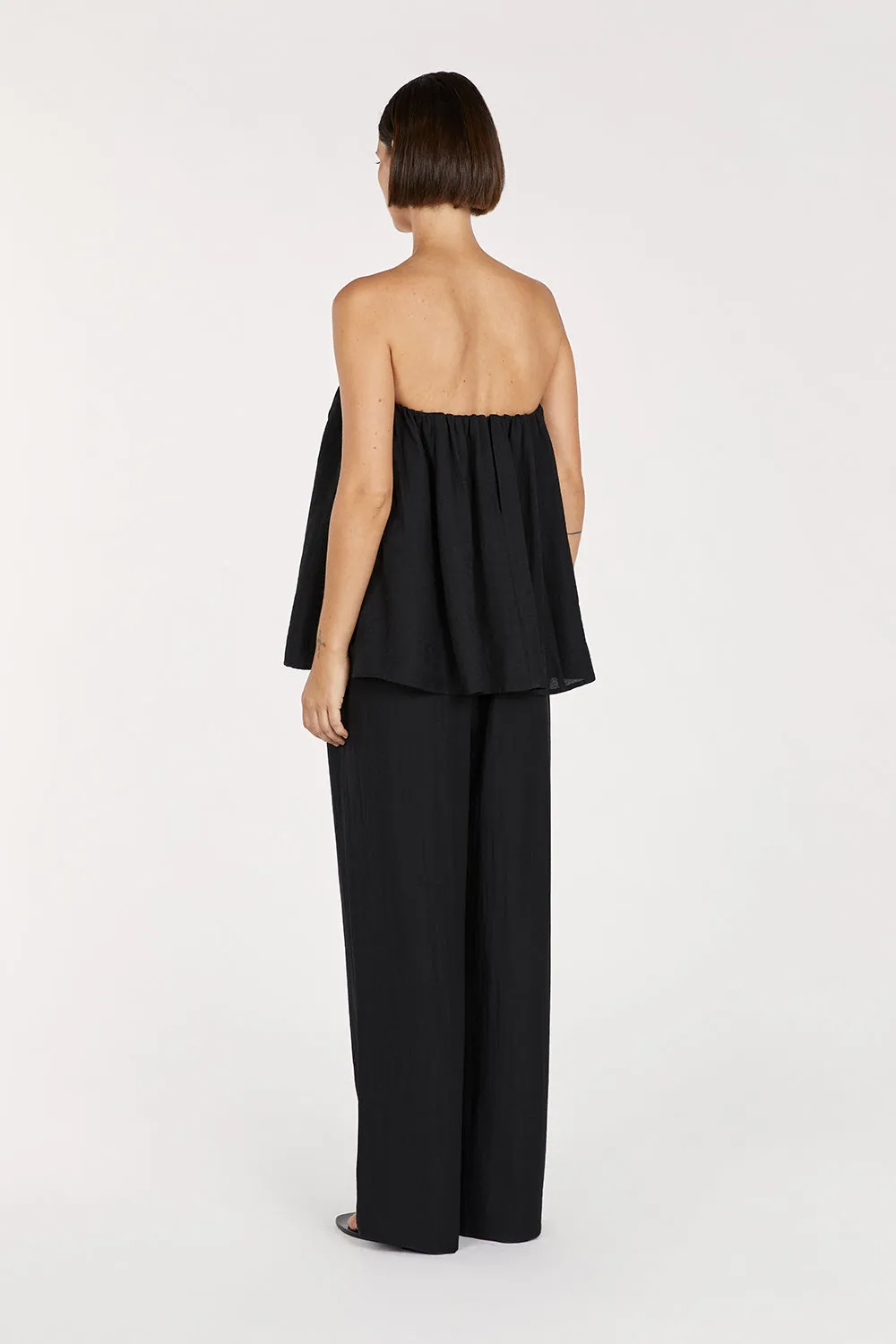 SHANIYA BLACK STRAPLESS TOP