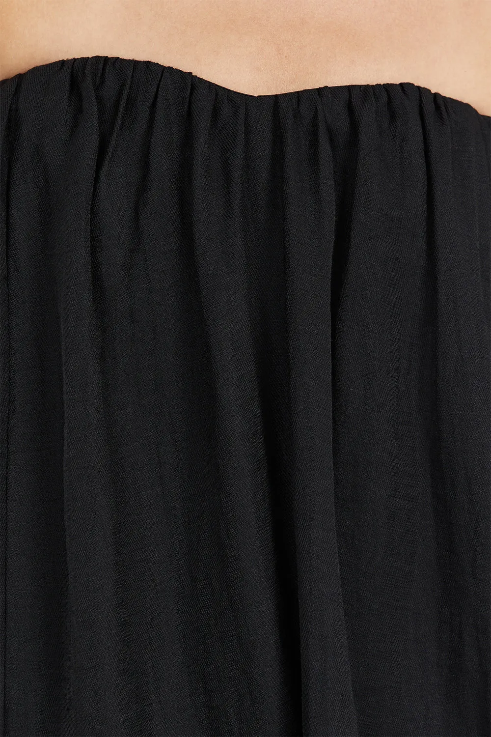 SHANIYA BLACK STRAPLESS TOP