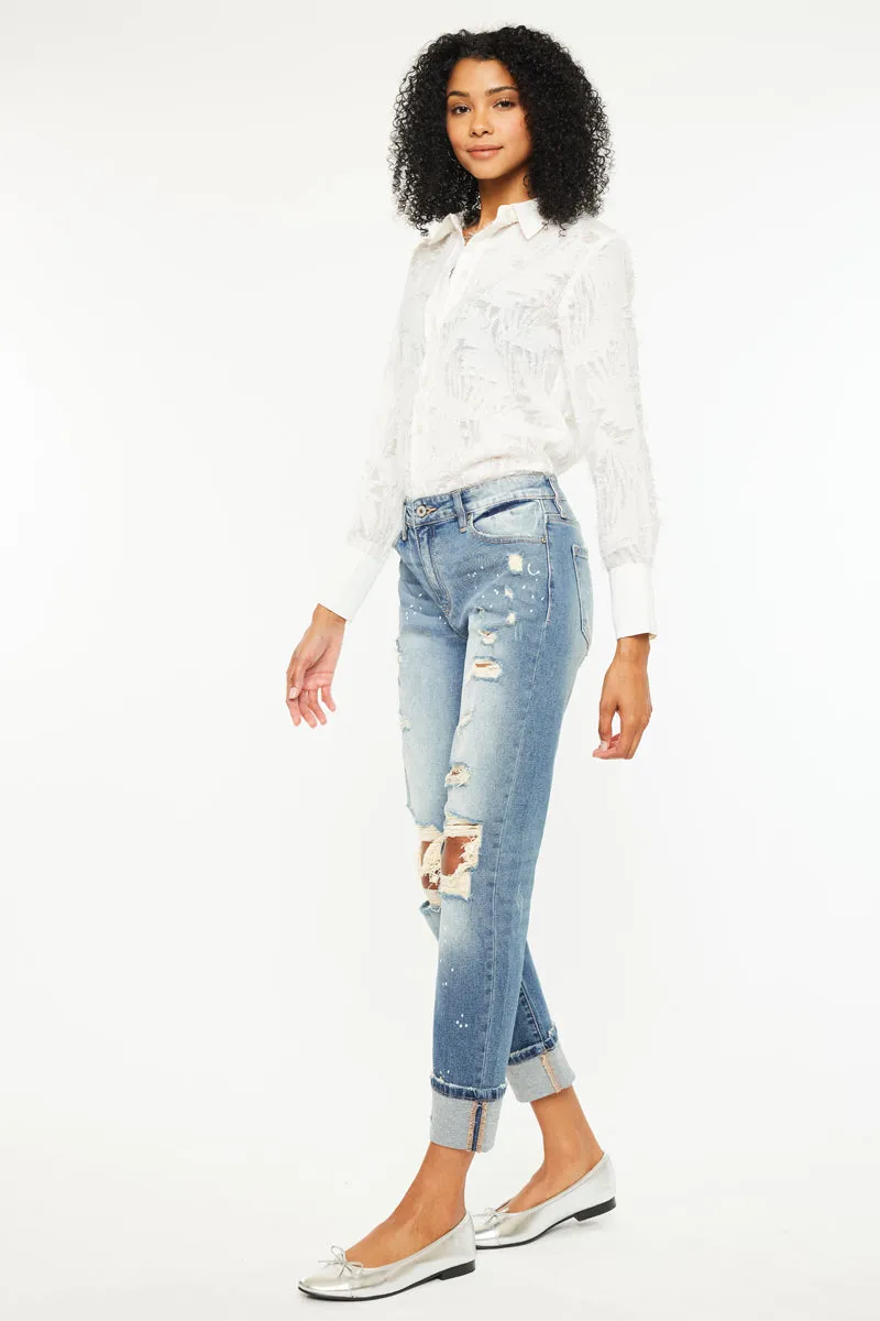 Shelly High Rise Boyfriend Jeans