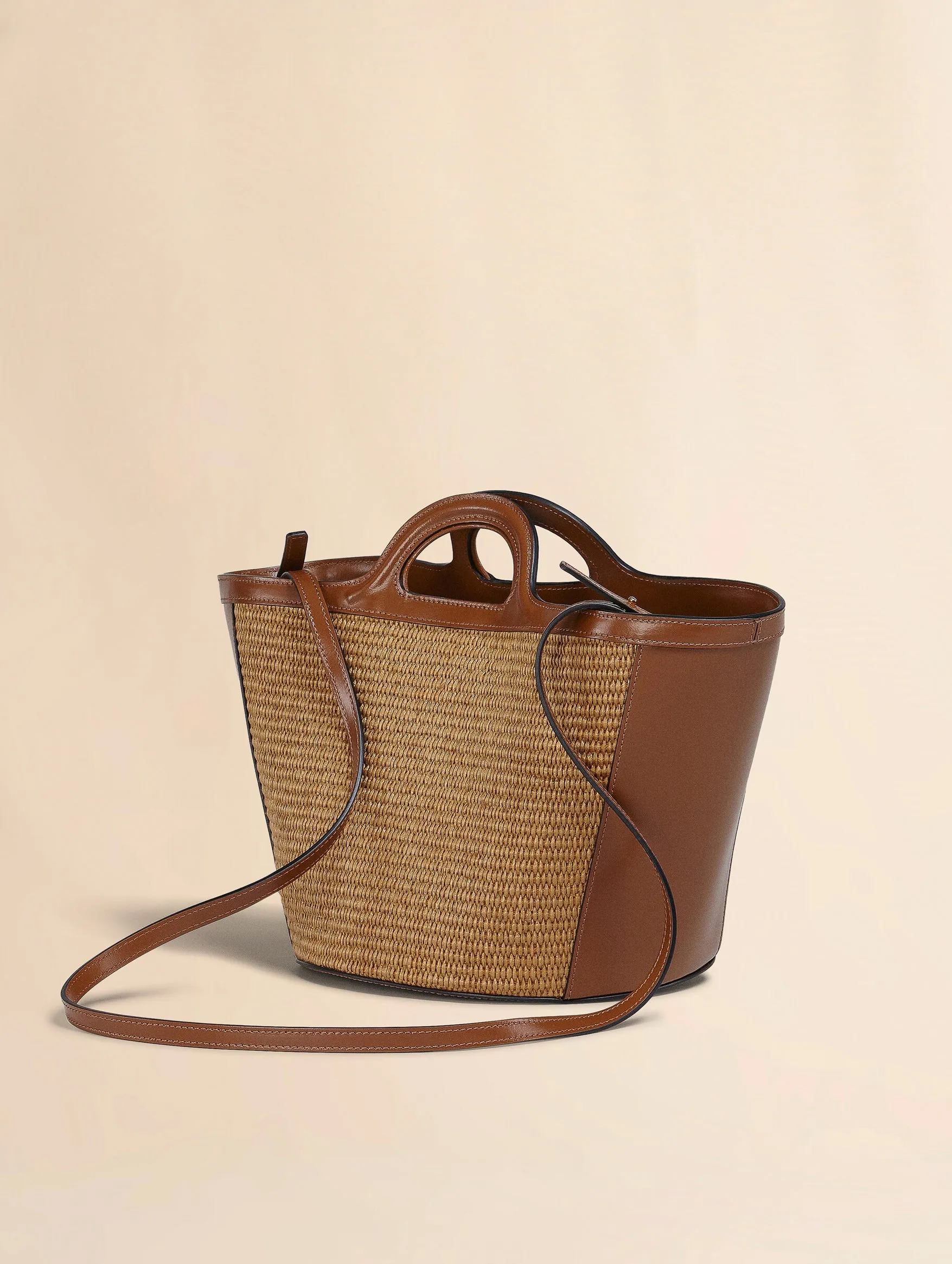 Small Tropicalia Tote Bag in Brown