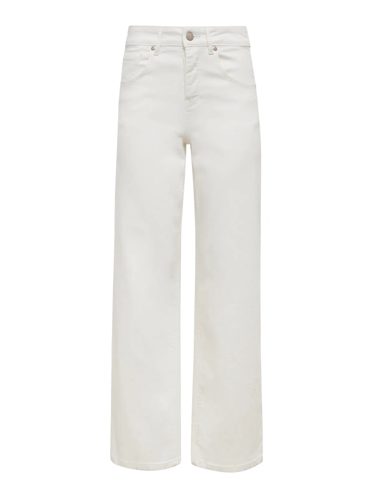 Soleil 90's Straight High Rise Jeans White