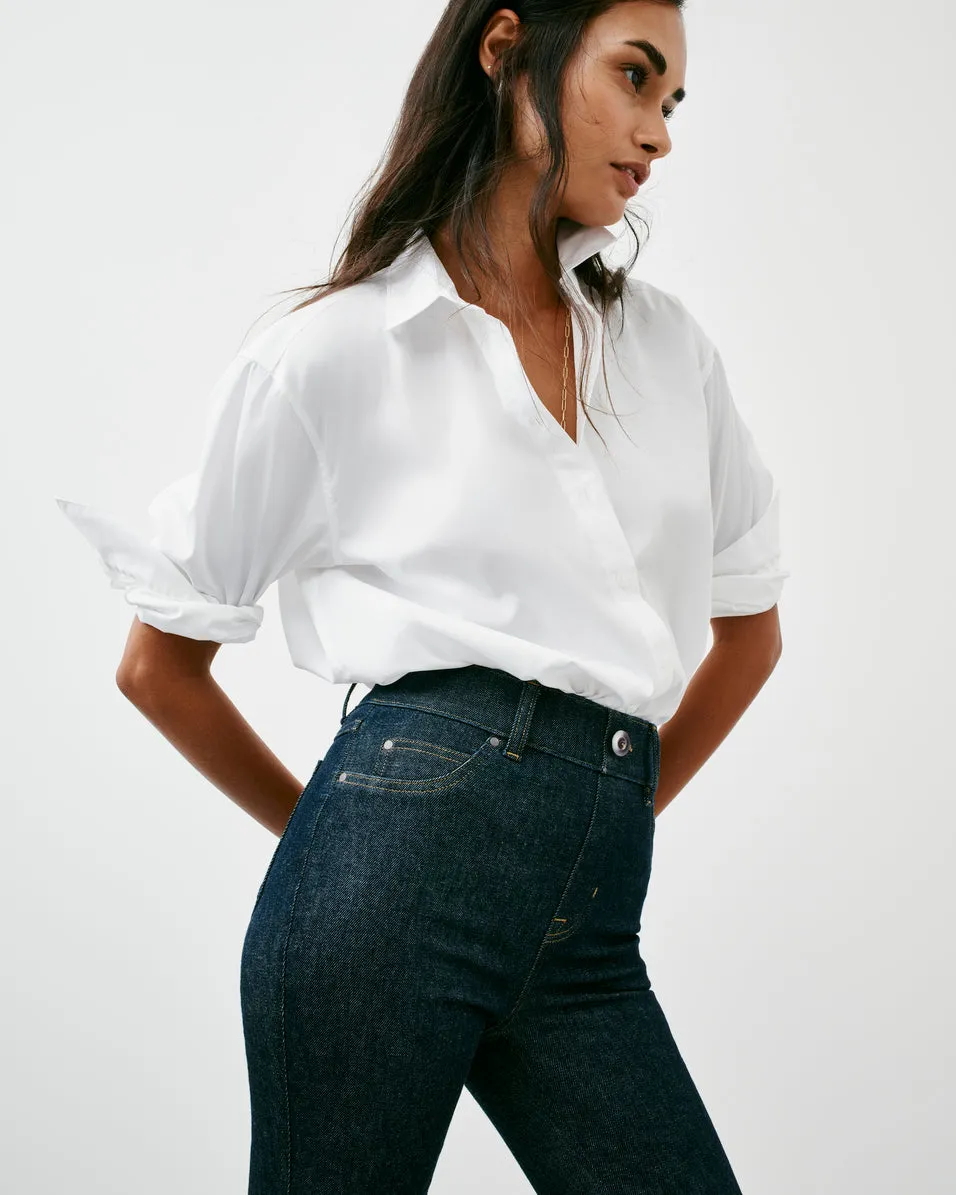 SPANXshape™ EveryWear Flare Jeans, Raw Indigo
