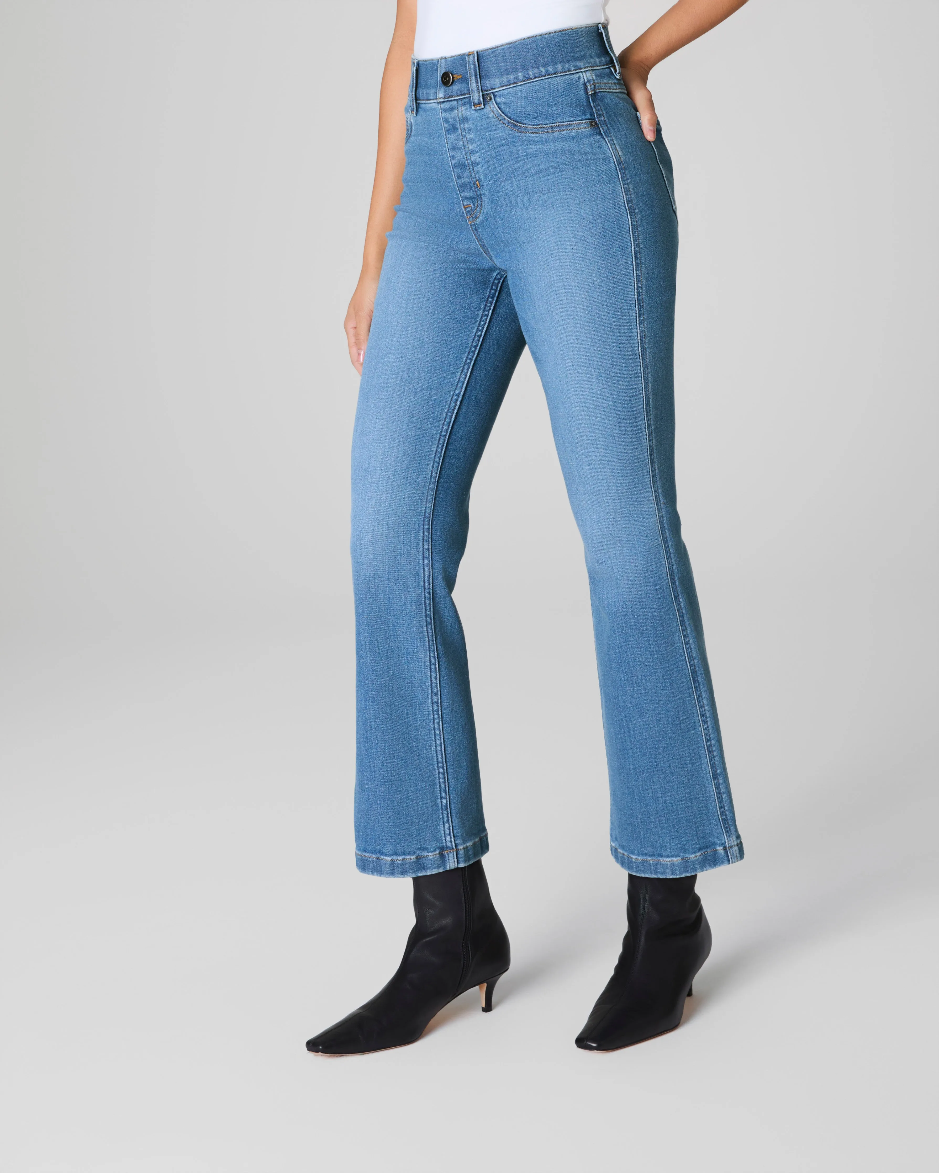 SPANXshape™ EveryWear Kick Flare Jeans, Stonewashed Blue