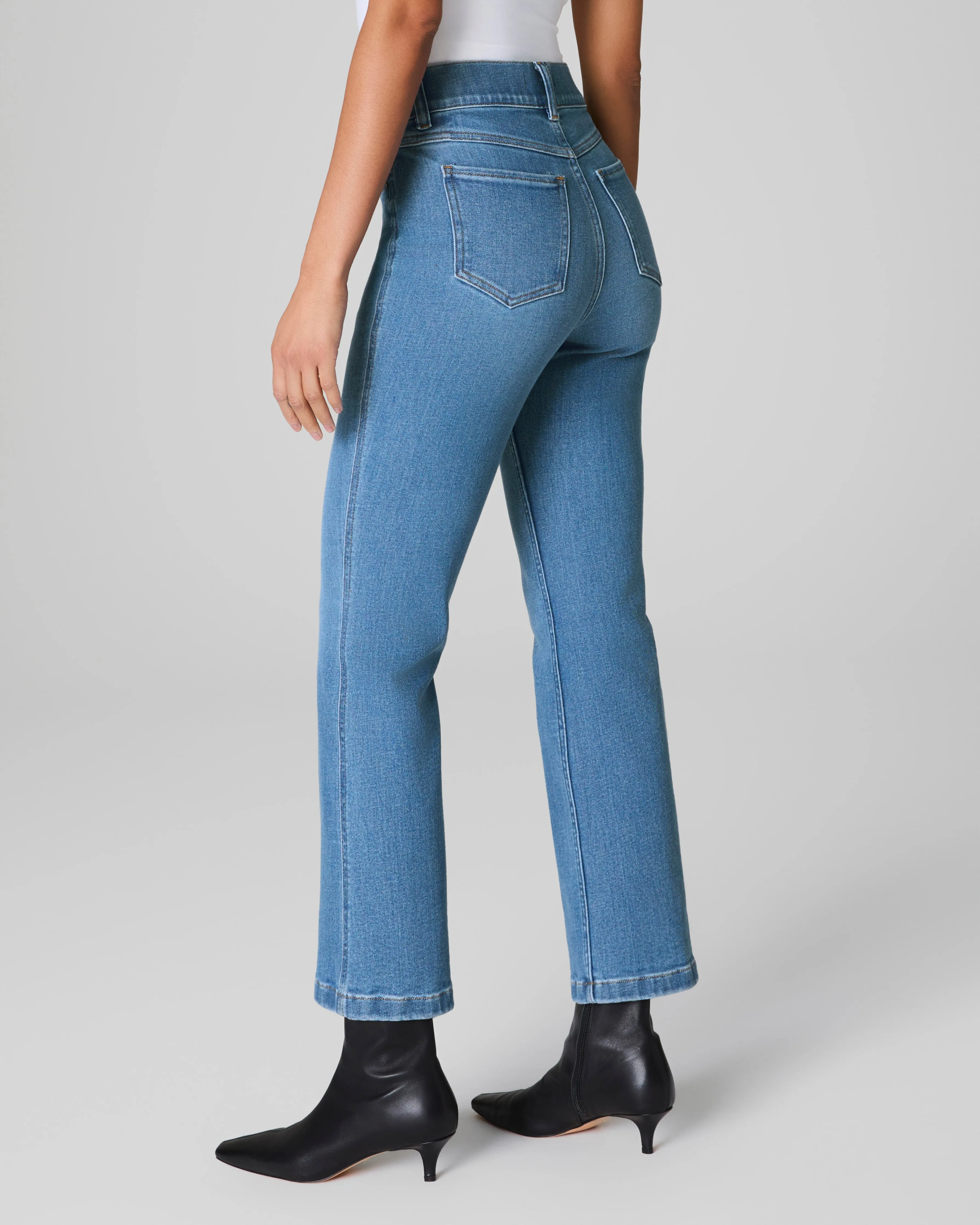 SPANXshape™ EveryWear Kick Flare Jeans, Stonewashed Blue