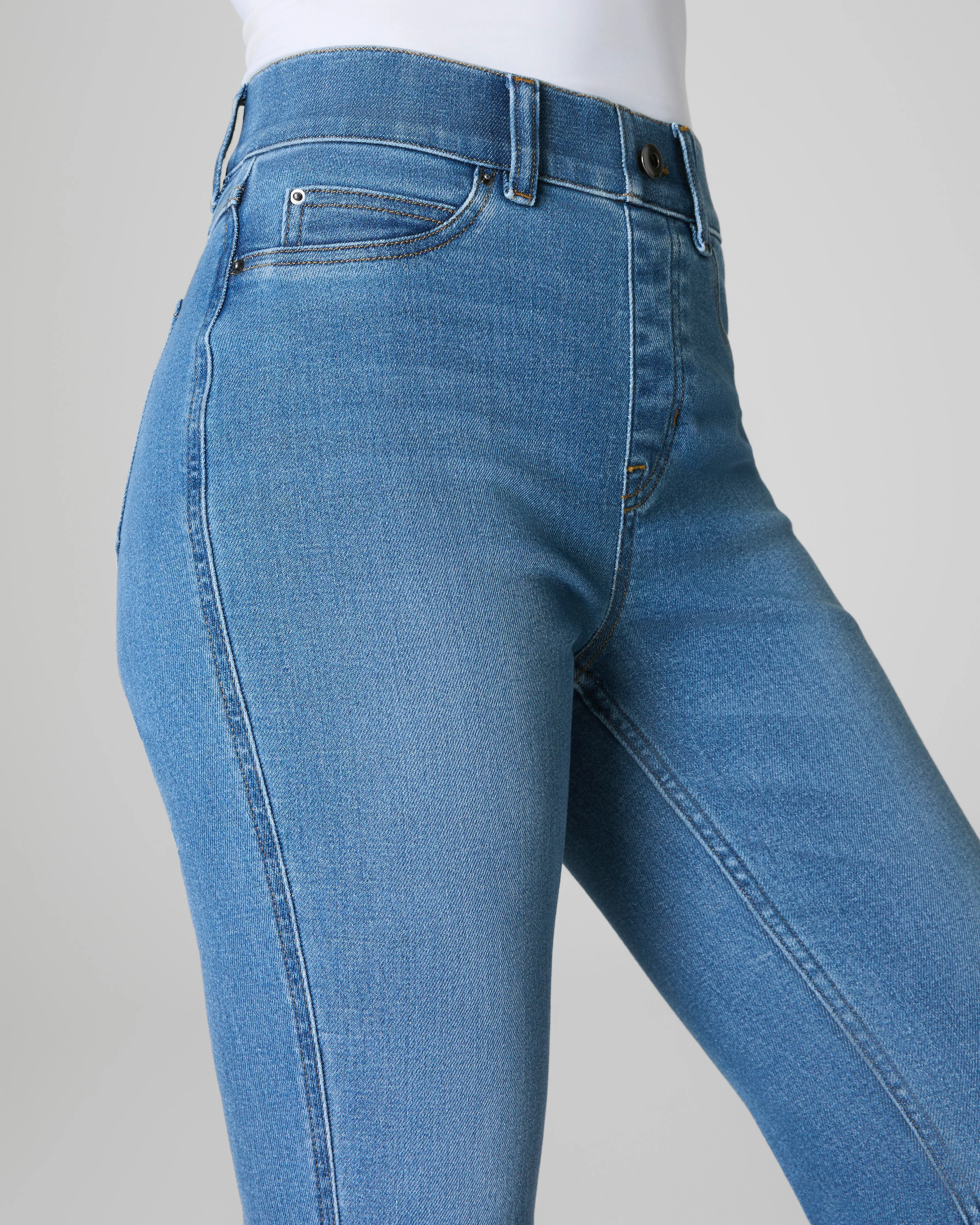 SPANXshape™ EveryWear Kick Flare Jeans, Stonewashed Blue